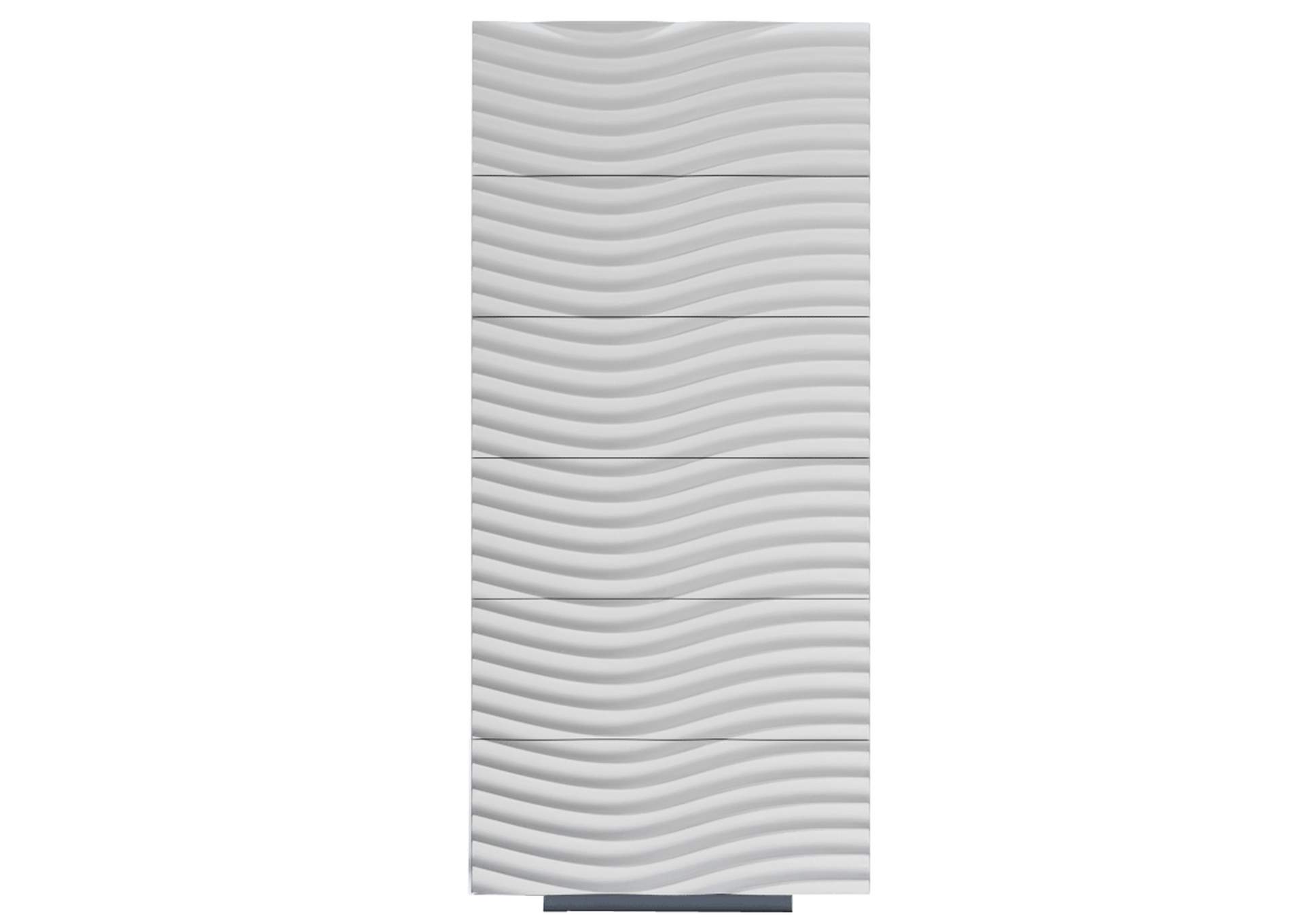 Wave White Chest SET,ESF Wholesale Furniture