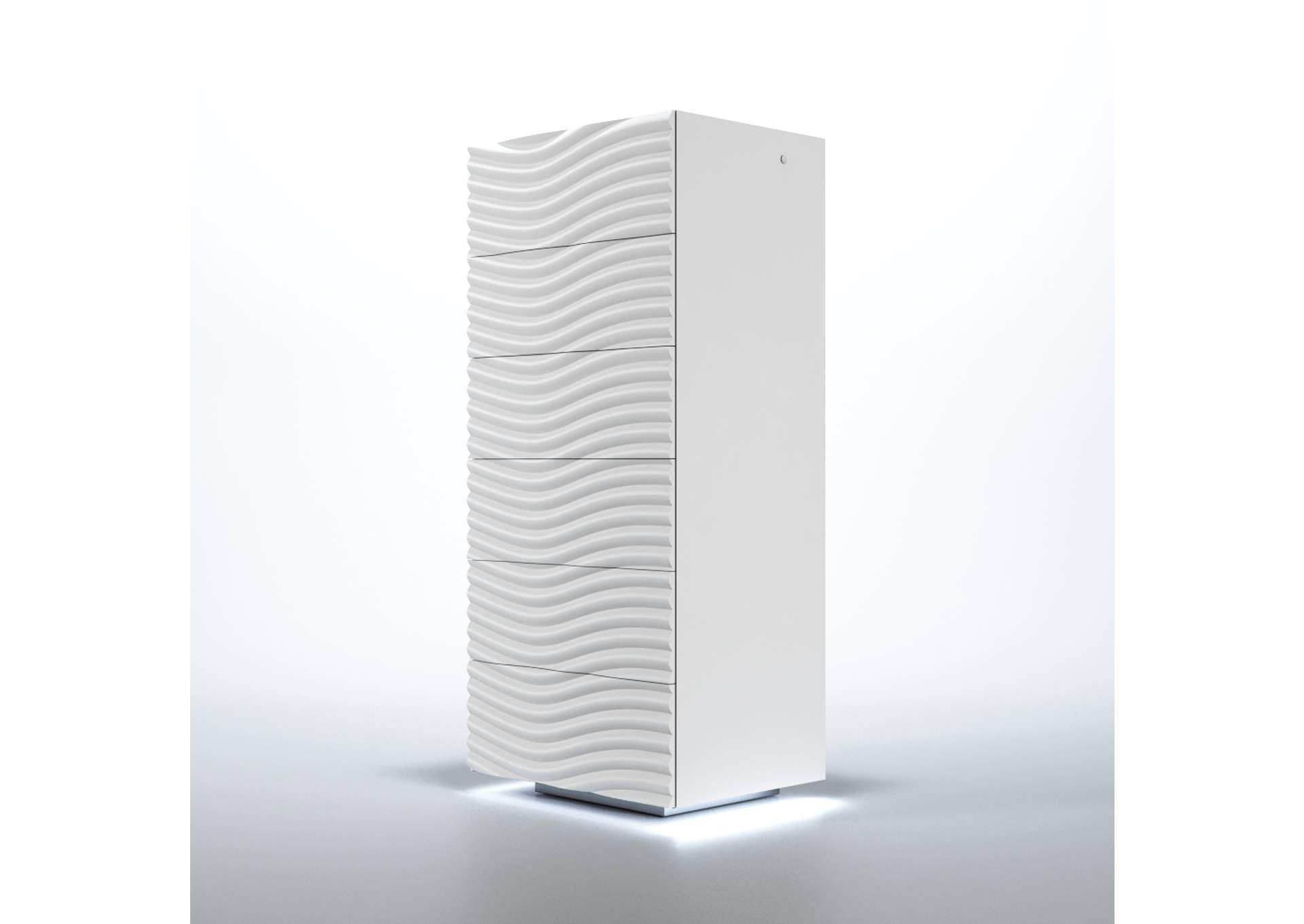 Wave White Chest SET,ESF Wholesale Furniture