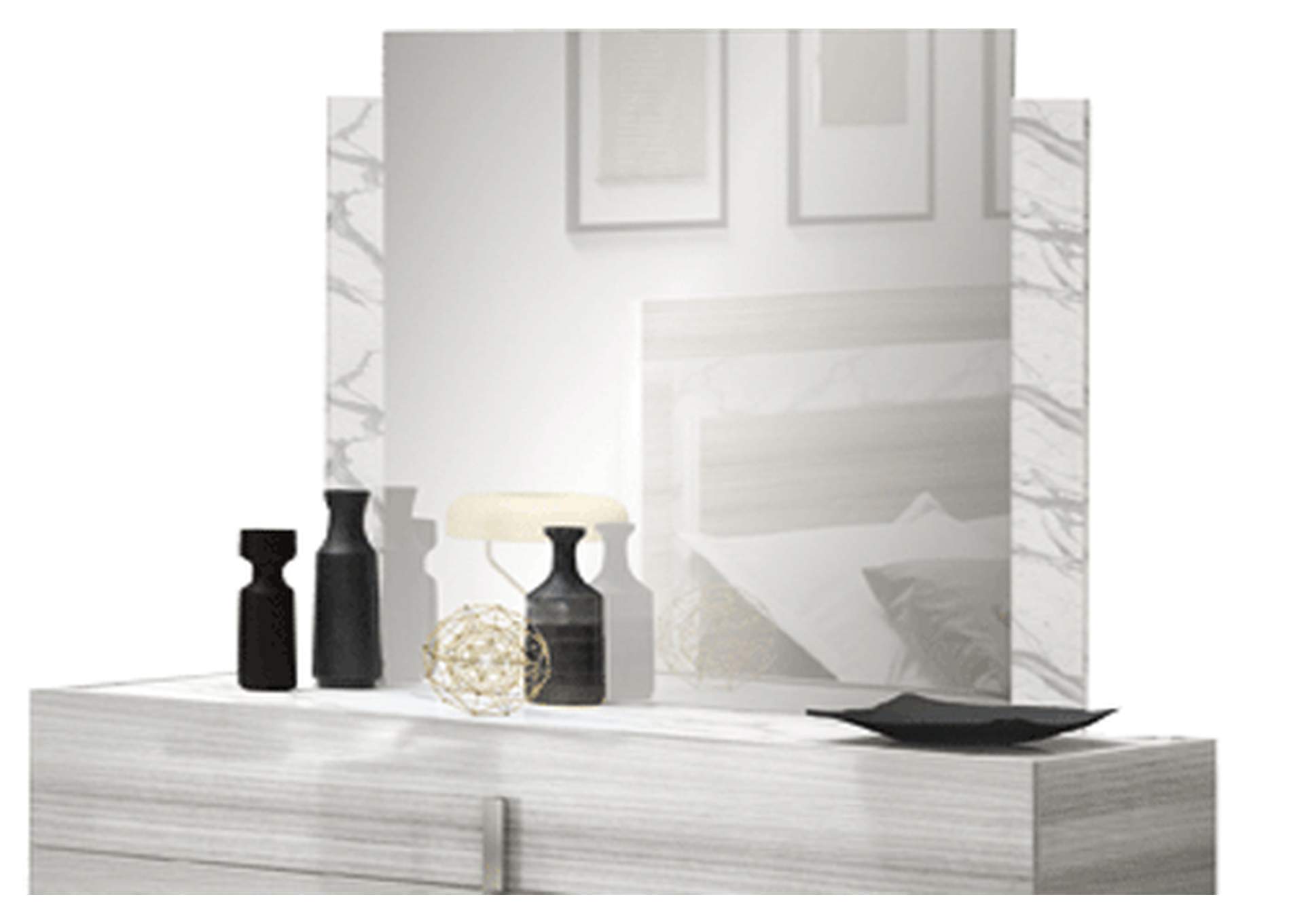 Carrara Mirror for White Or Grey Dresser/ Buffet SET,ESF Wholesale Furniture