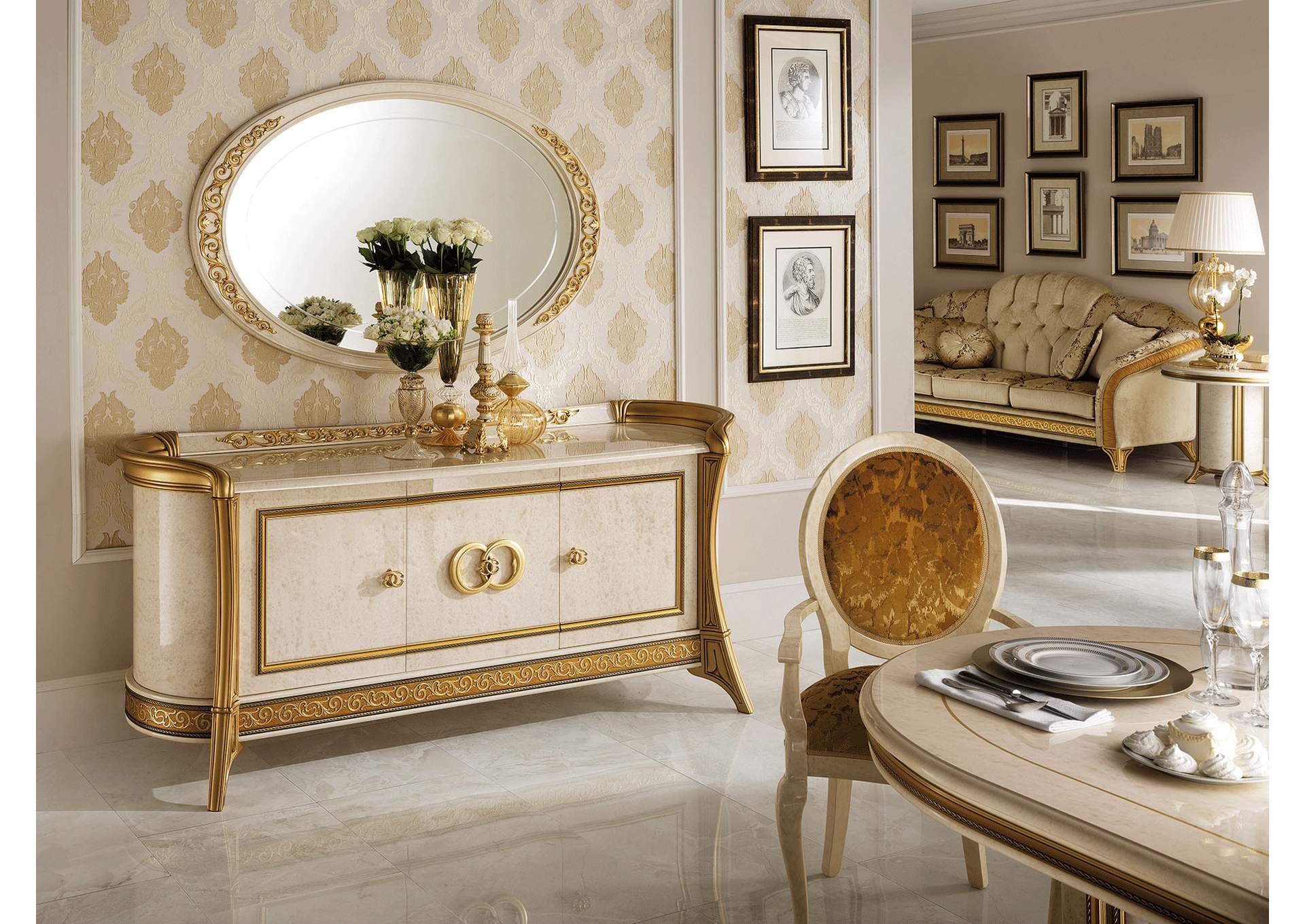 Melodia Mirror for Buffet - Vanity Dresser SET,ESF Wholesale Furniture