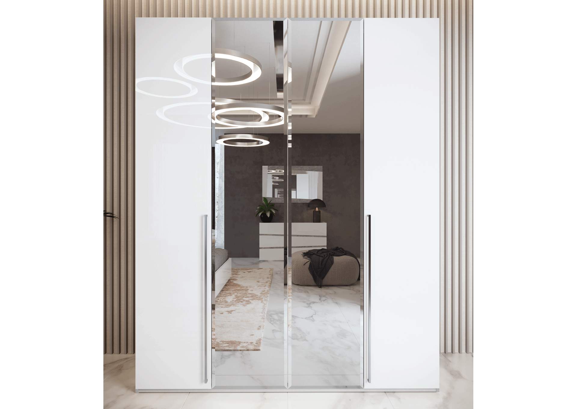 Alba Bedroom with Light By Camel Group Italy SET,ESF Wholesale Furniture