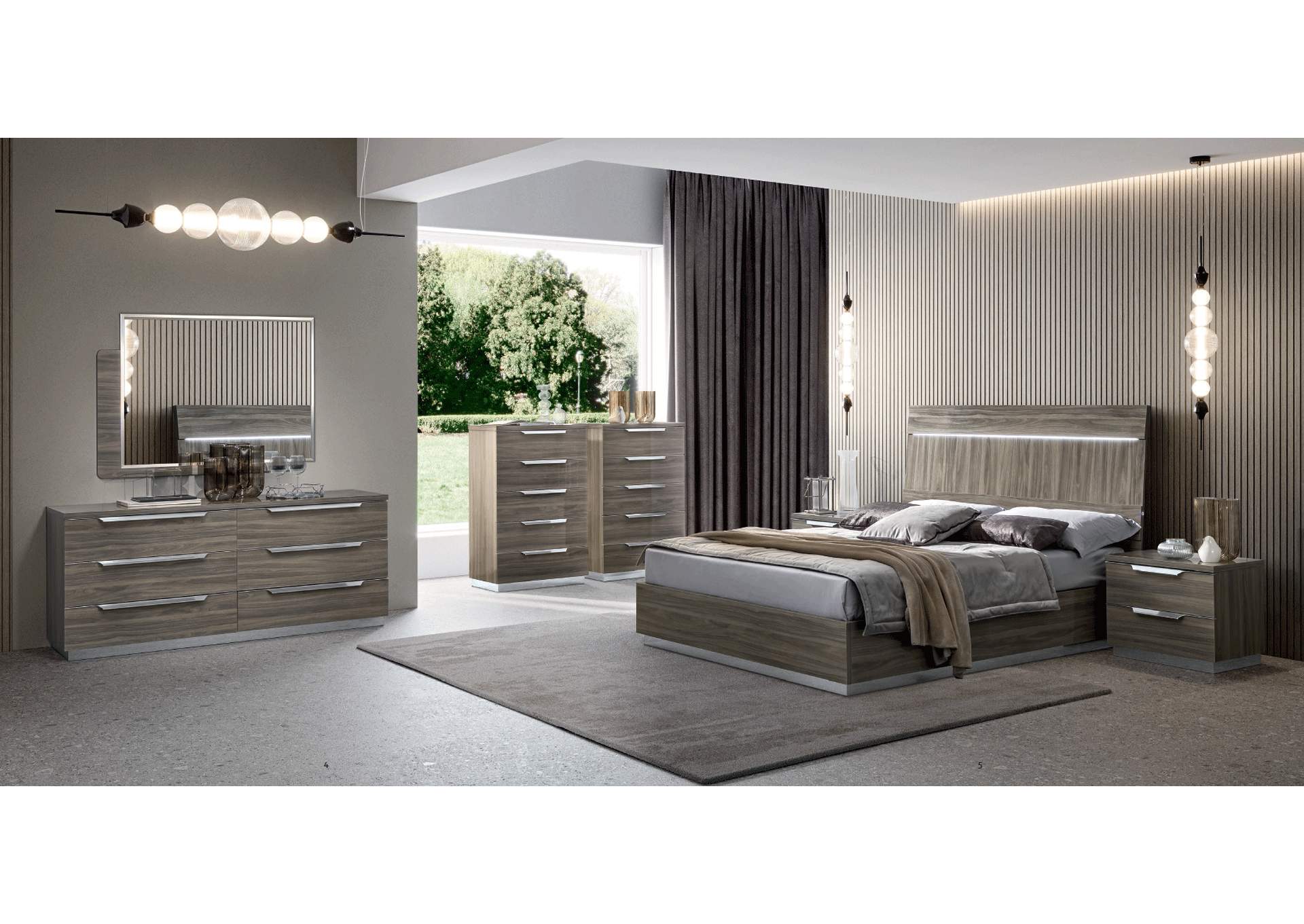 Kroma Bedroom Grey By Camel Group Italy SET,ESF Wholesale Furniture