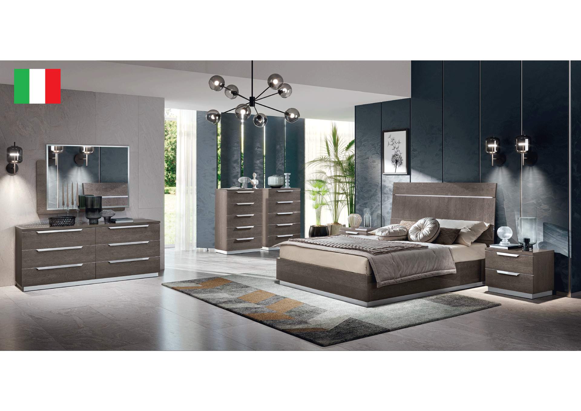 Kroma Bedroom Silver SET,ESF Wholesale Furniture