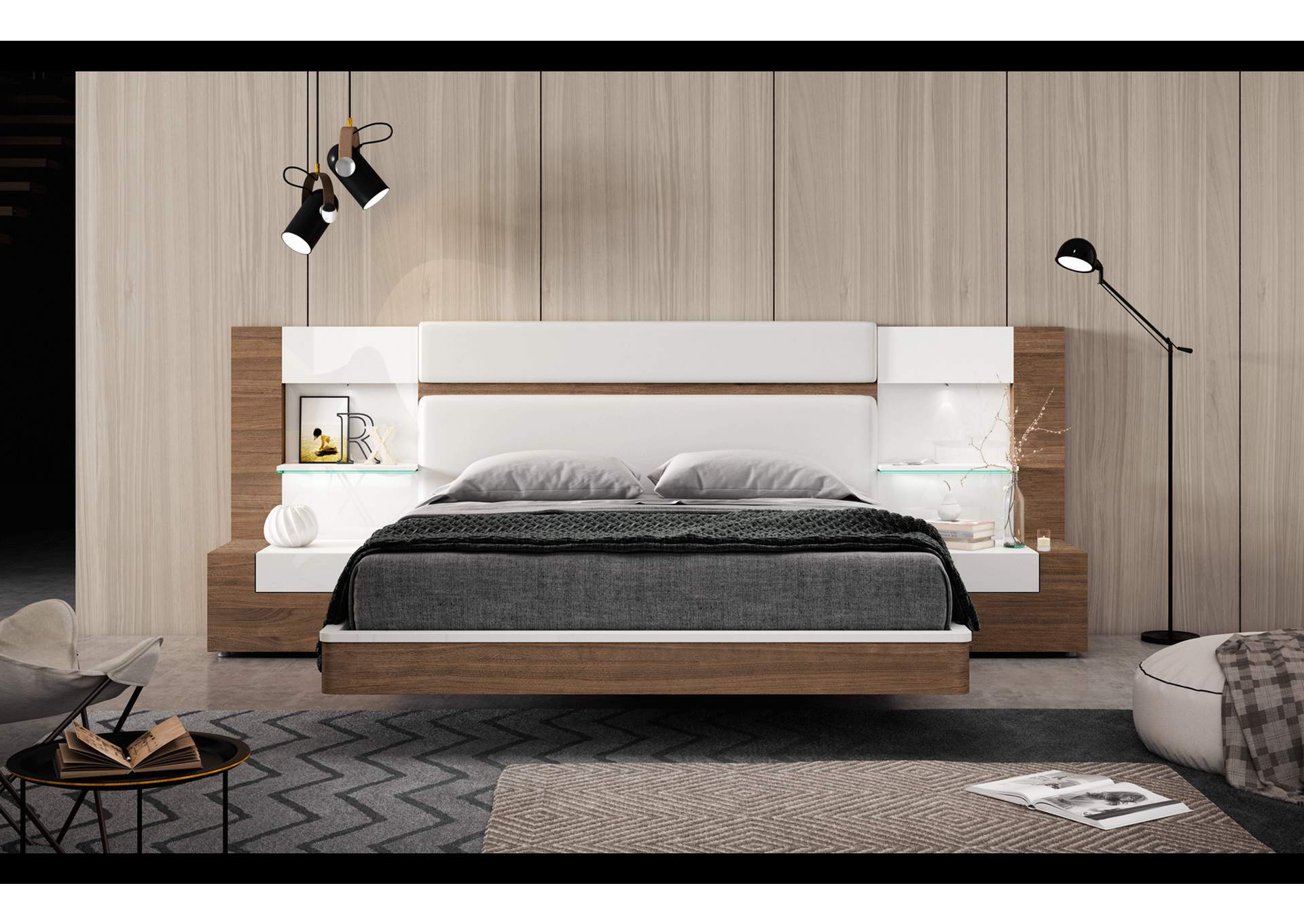 Mar Right Nightstand W 2 and Drawers,ESF Wholesale Furniture