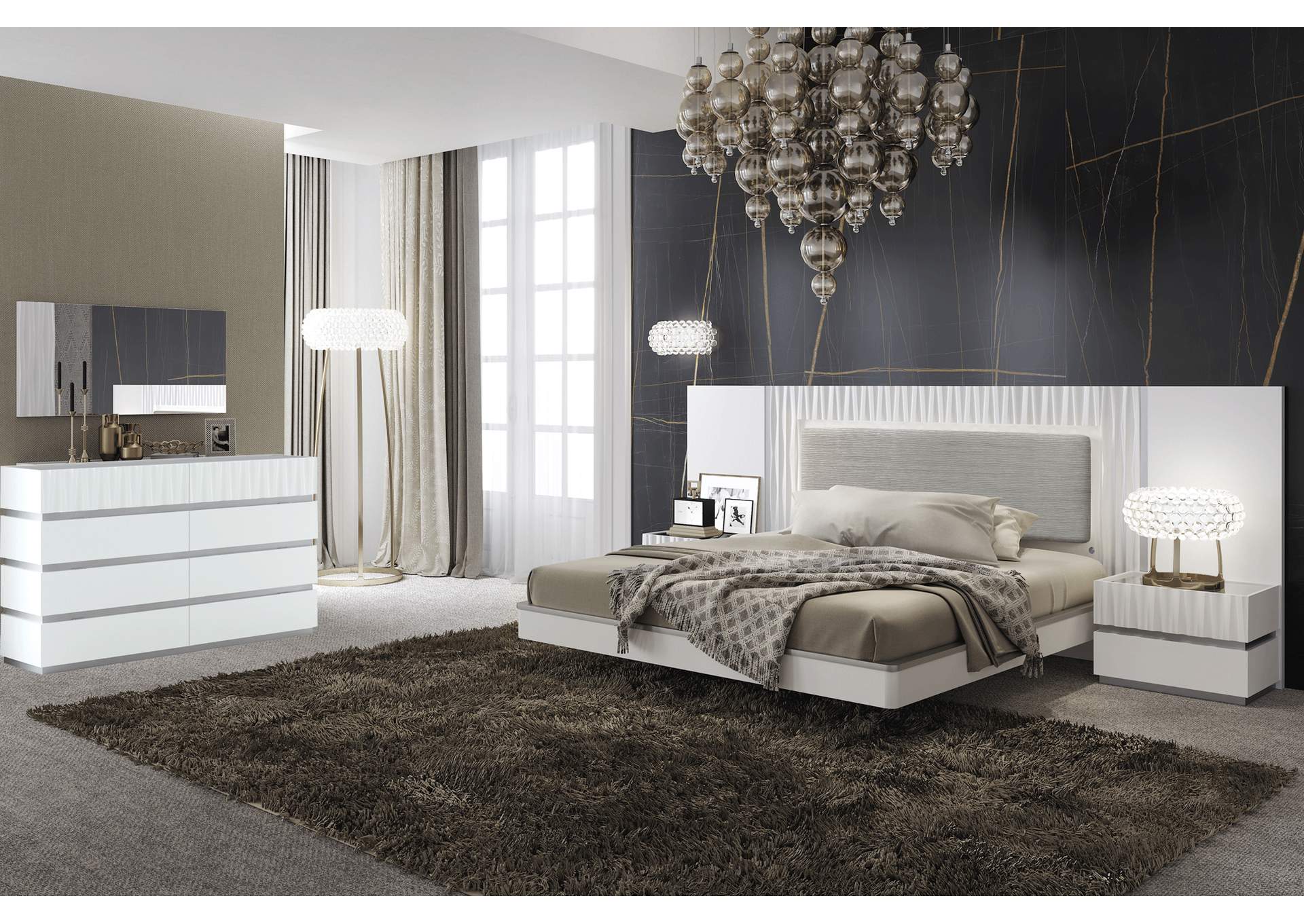 Marina White Bedroom SET,ESF Wholesale Furniture