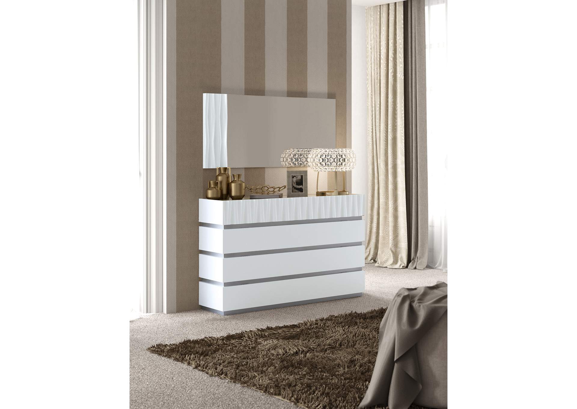 Marina White Bedroom SET,ESF Wholesale Furniture