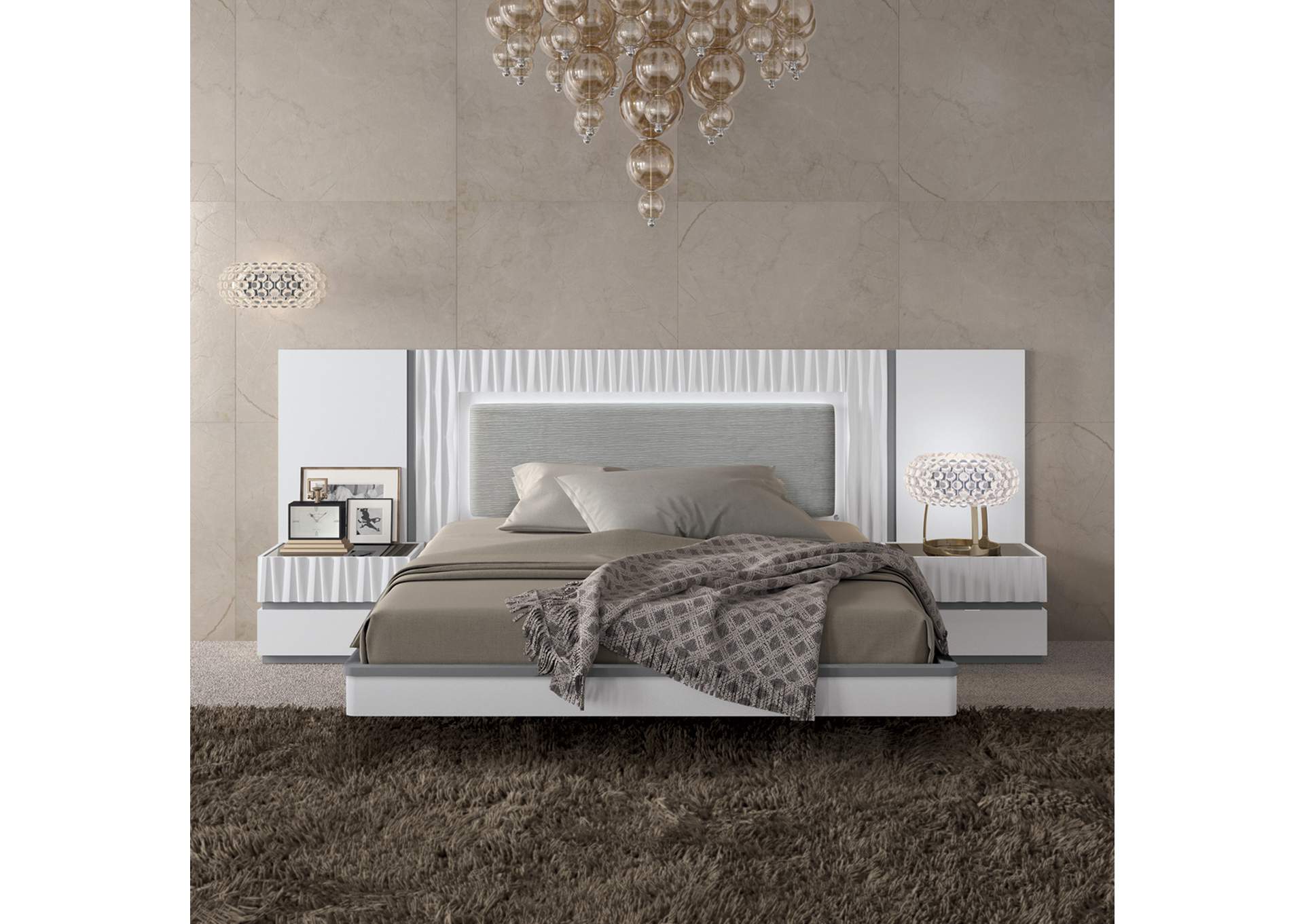 Marina White Bedroom SET,ESF Wholesale Furniture