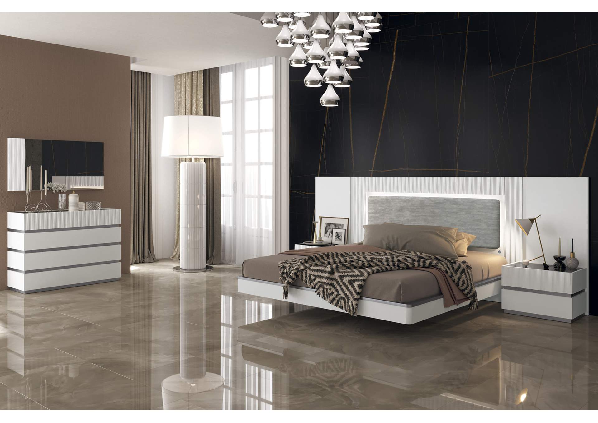 Marina White Bedroom SET,ESF Wholesale Furniture