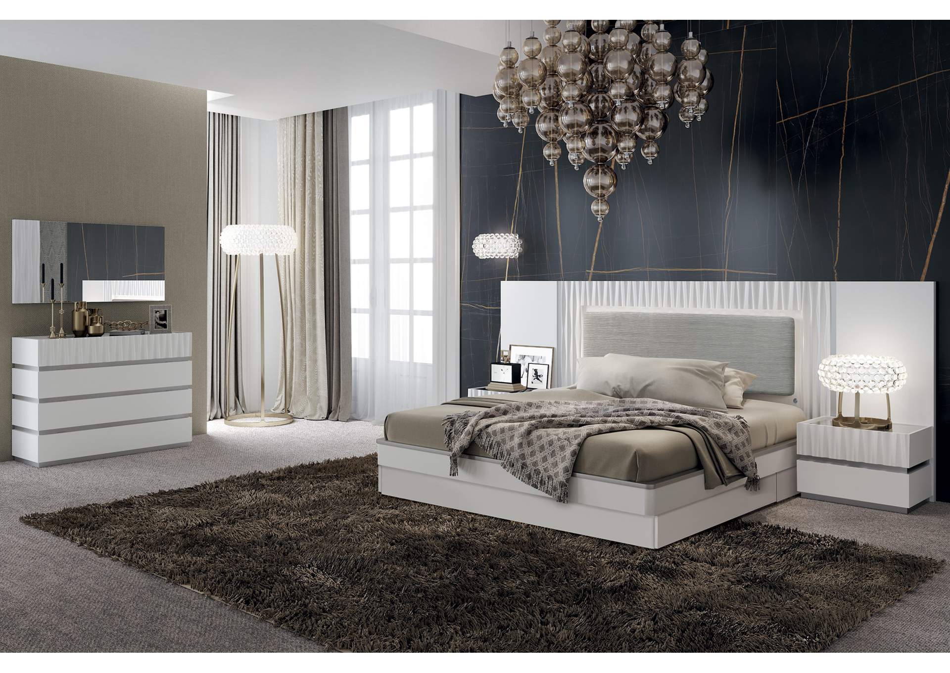 Marina White Bedroom SET,ESF Wholesale Furniture