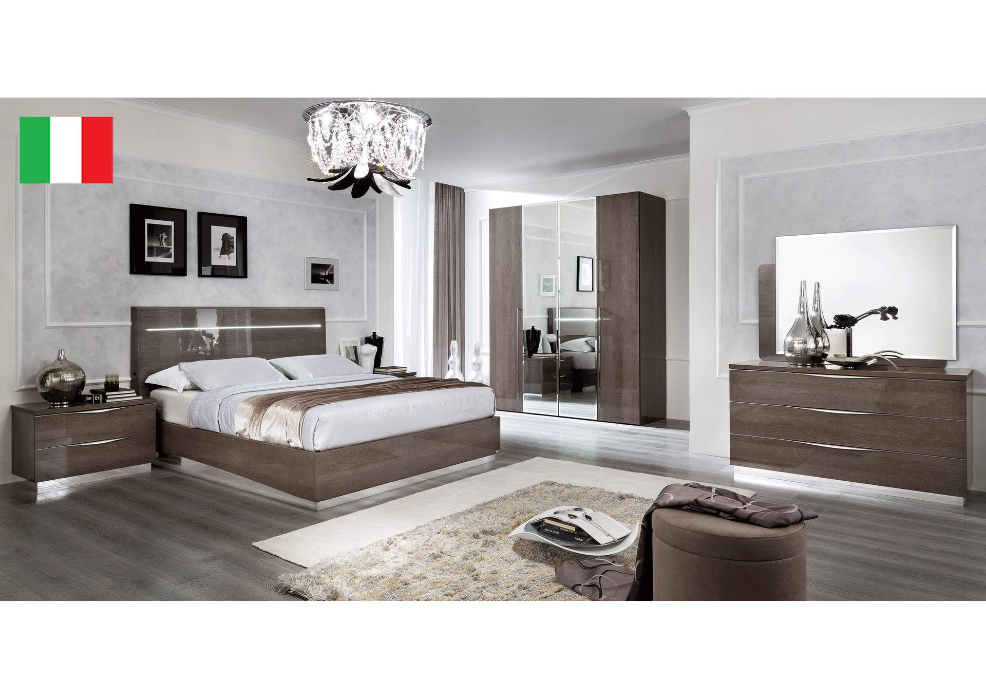 Platinum Legno Bedroom Silver Birch SET,ESF Wholesale Furniture