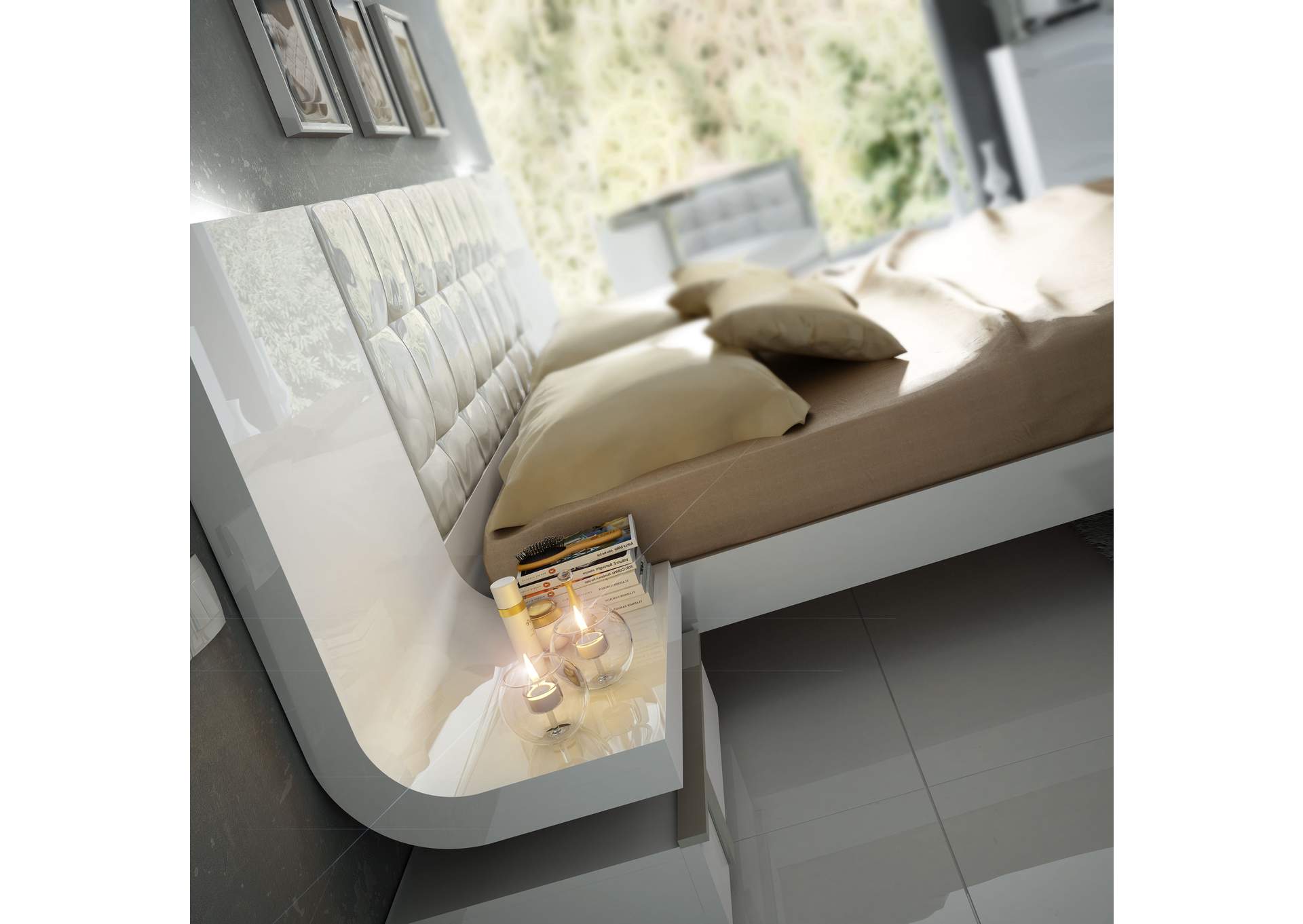 Granada Queen Storage Bed,ESF Wholesale Furniture