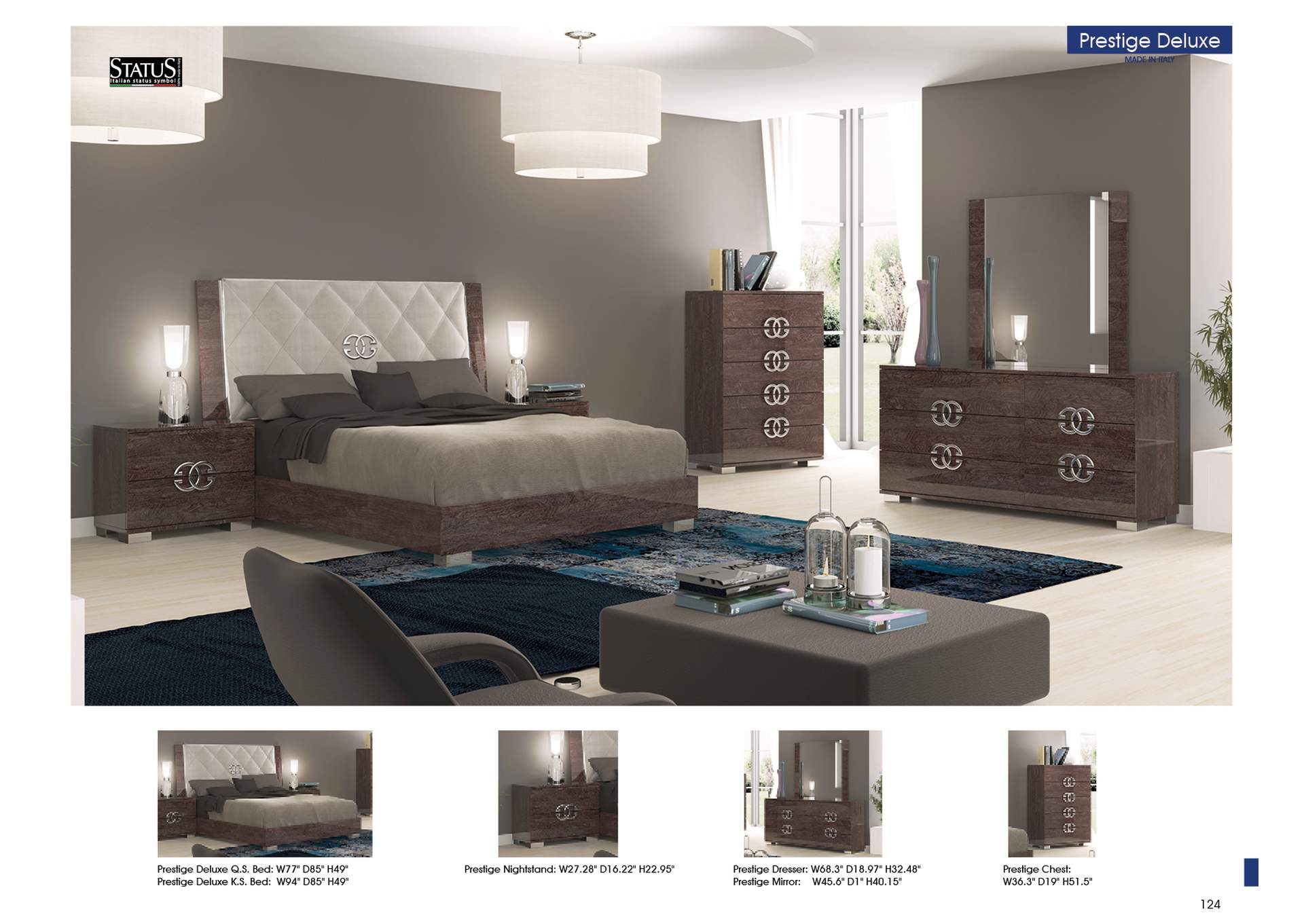 Prestige Deluxe King Bed,ESF Wholesale Furniture