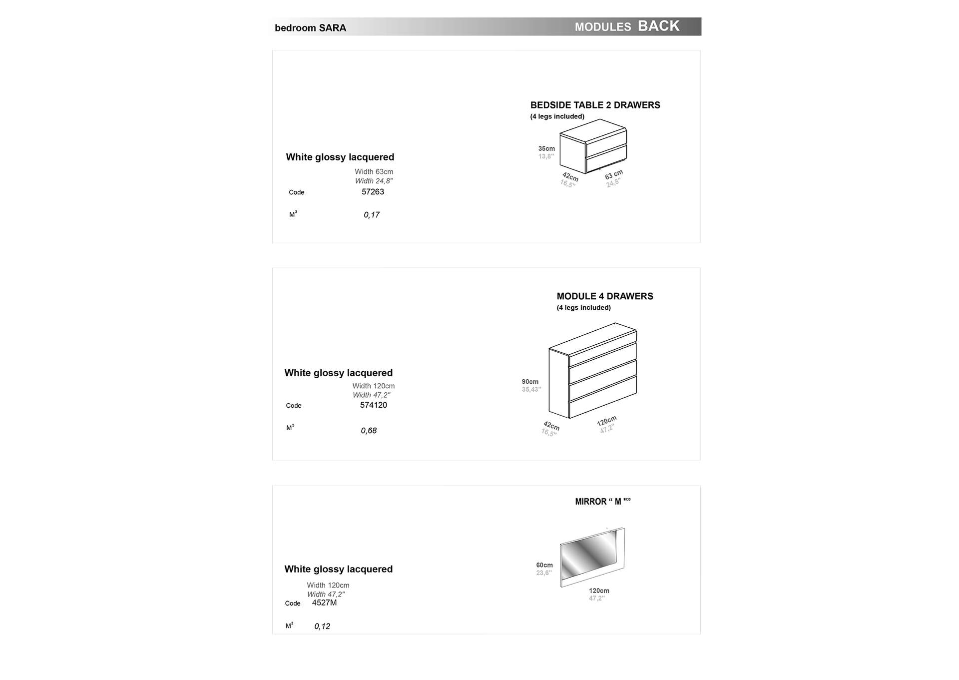 Sara Chest,ESF Wholesale Furniture