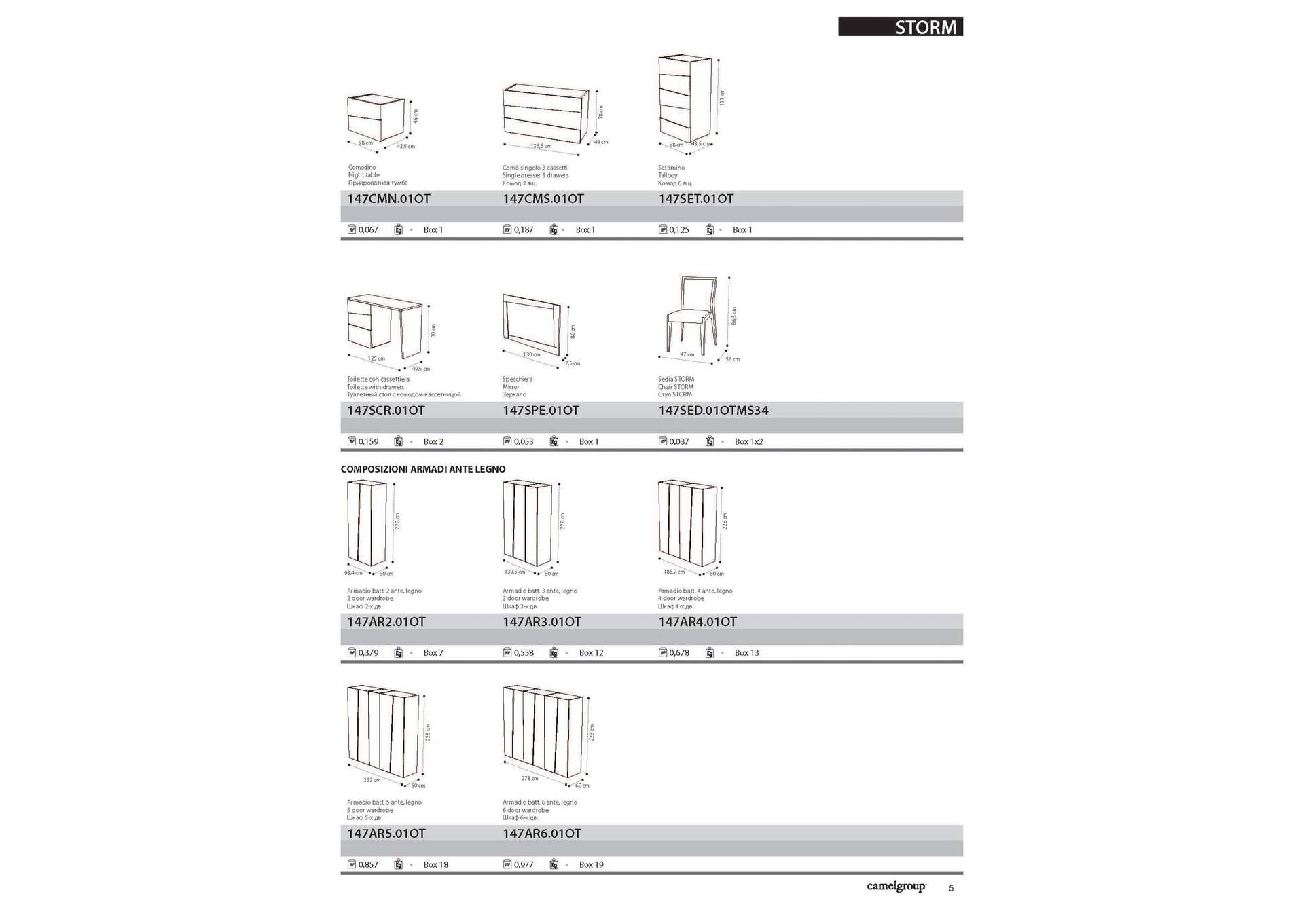 Storm Nightstand,ESF Wholesale Furniture