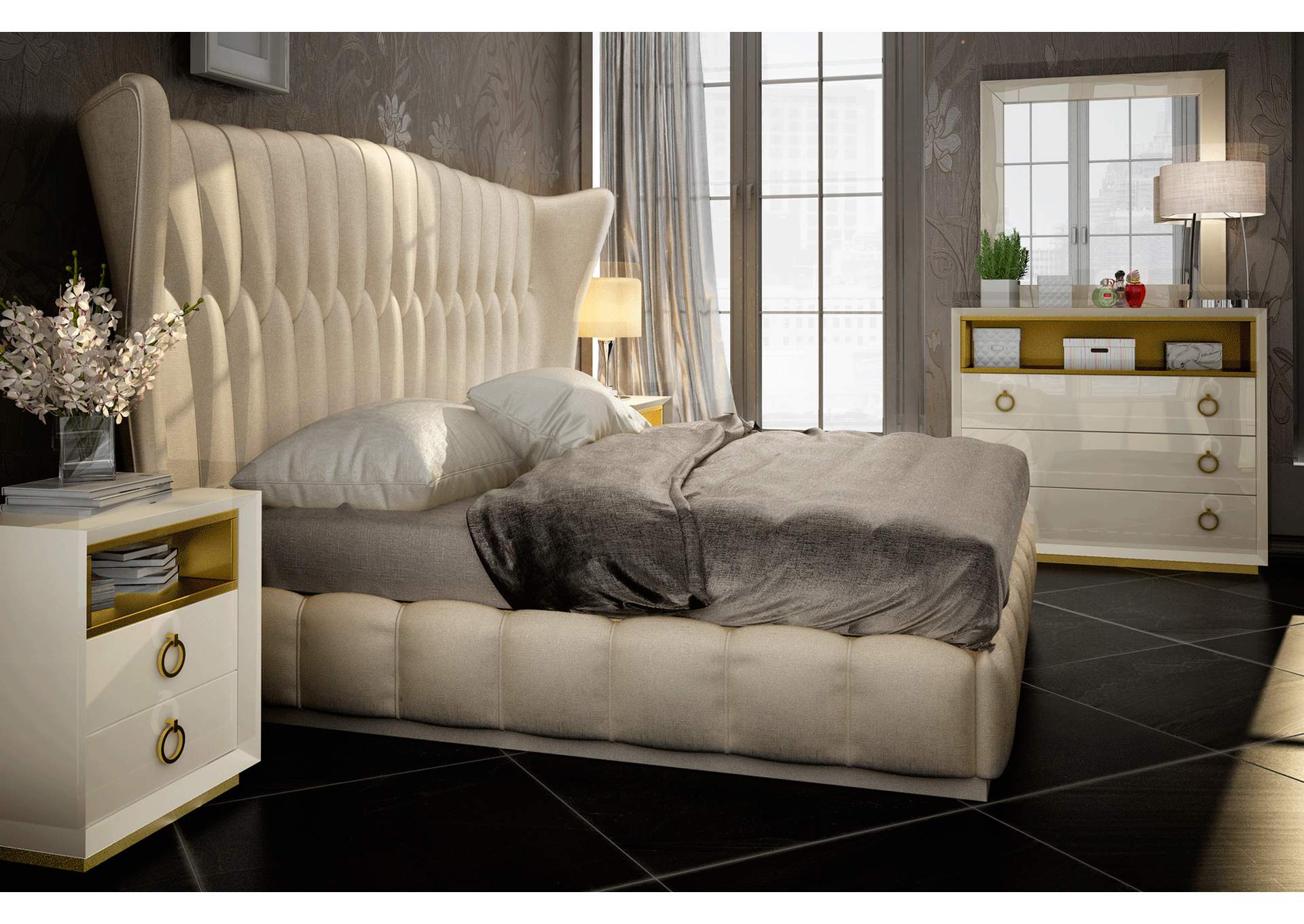 Velvet Bed SET,ESF Wholesale Furniture