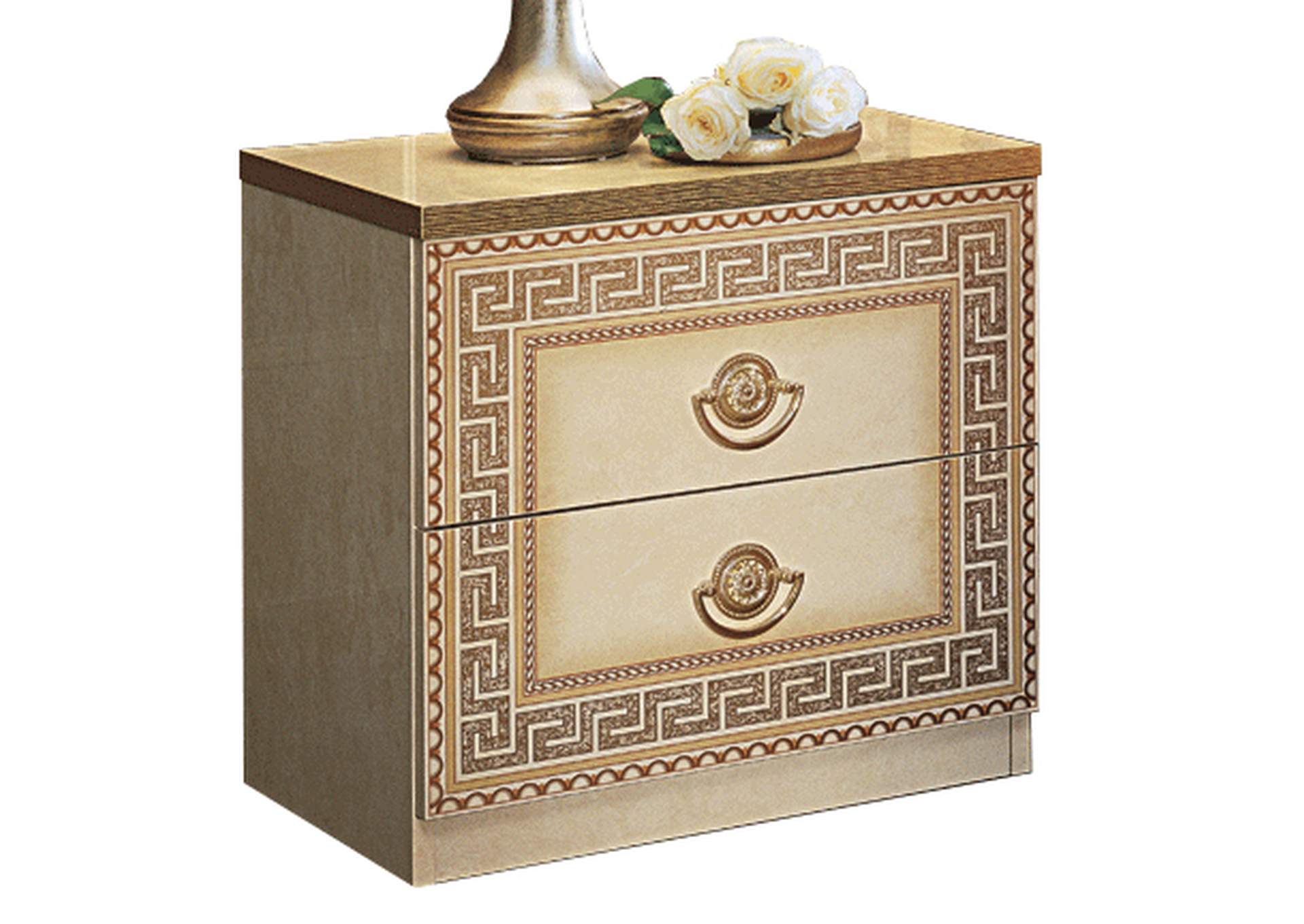 Aida Ivory Nightstand SET,ESF Wholesale Furniture