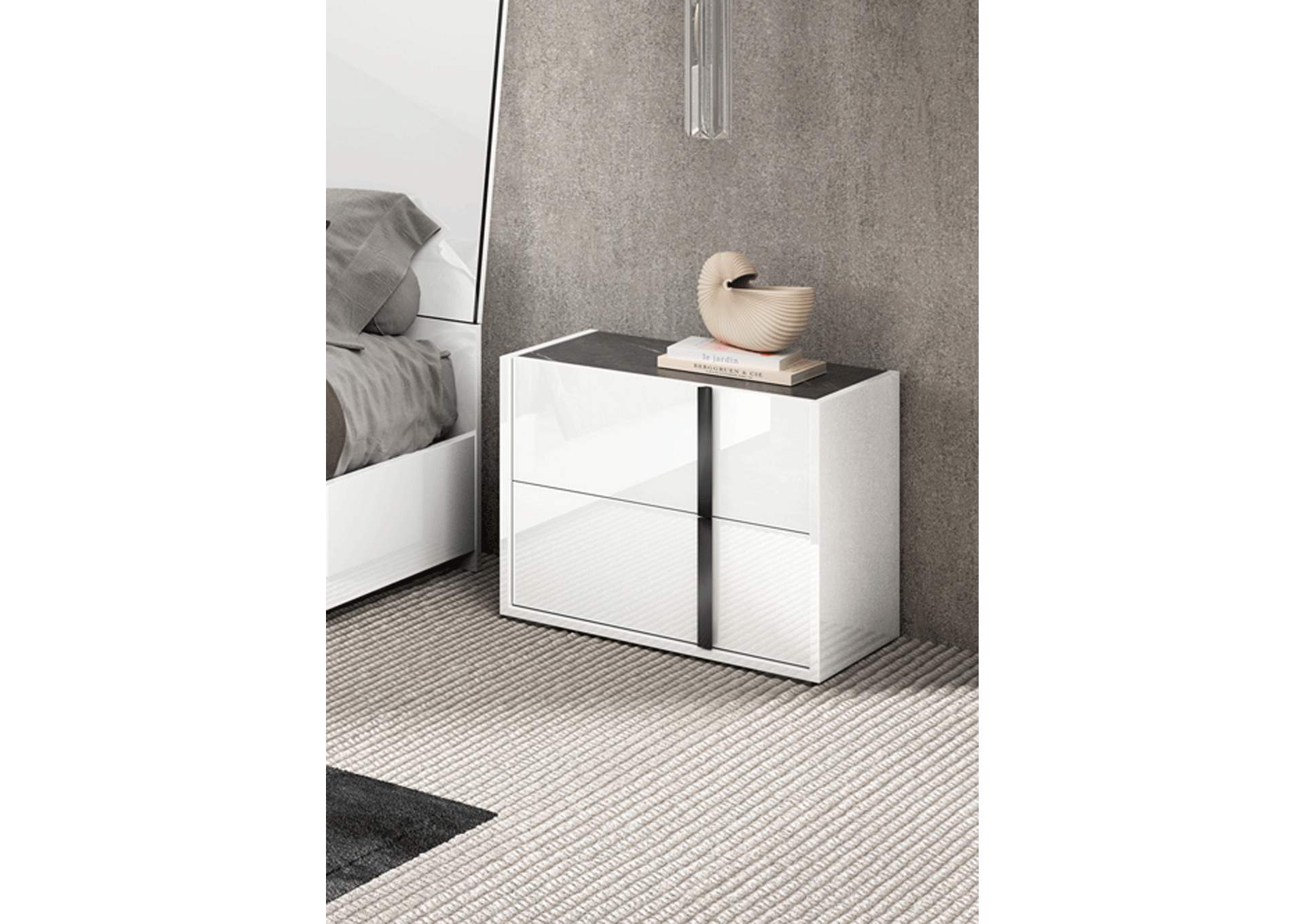 Bianca Marble Nightstand SET,ESF Wholesale Furniture
