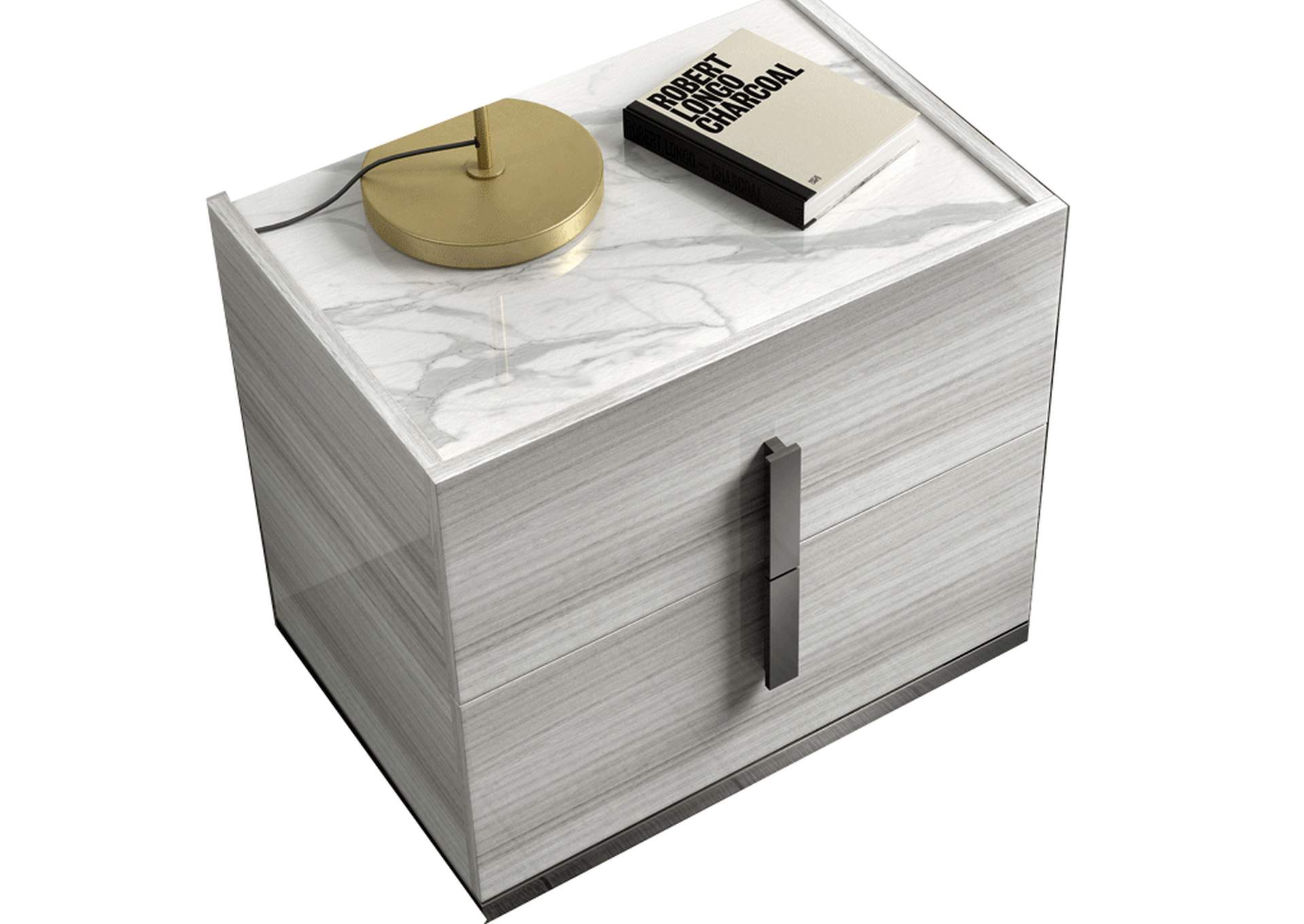 Carrara Nightstand Grey SET,ESF Wholesale Furniture
