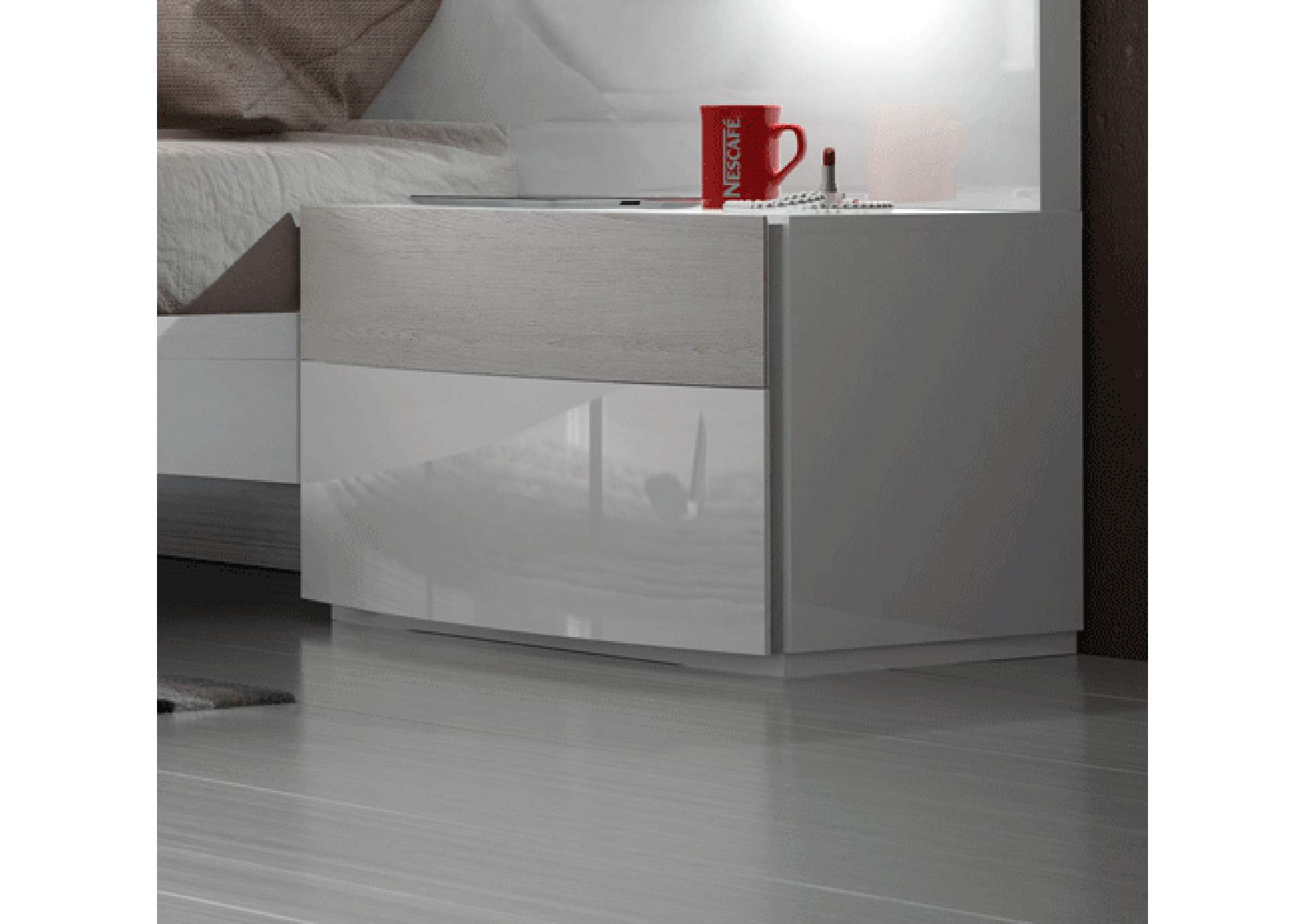 White Cordoba Nightstand,ESF Wholesale Furniture