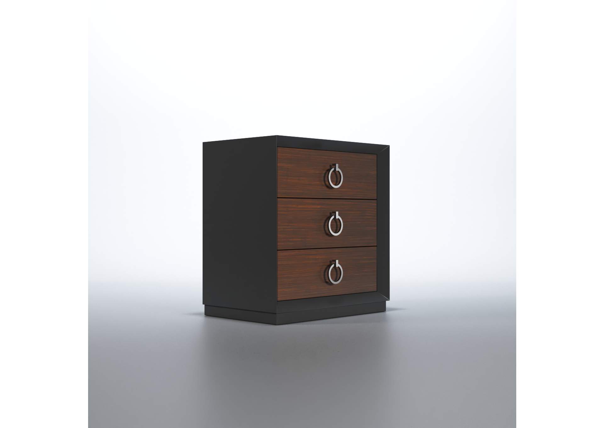 Emporio Black Nightstand SET,ESF Wholesale Furniture