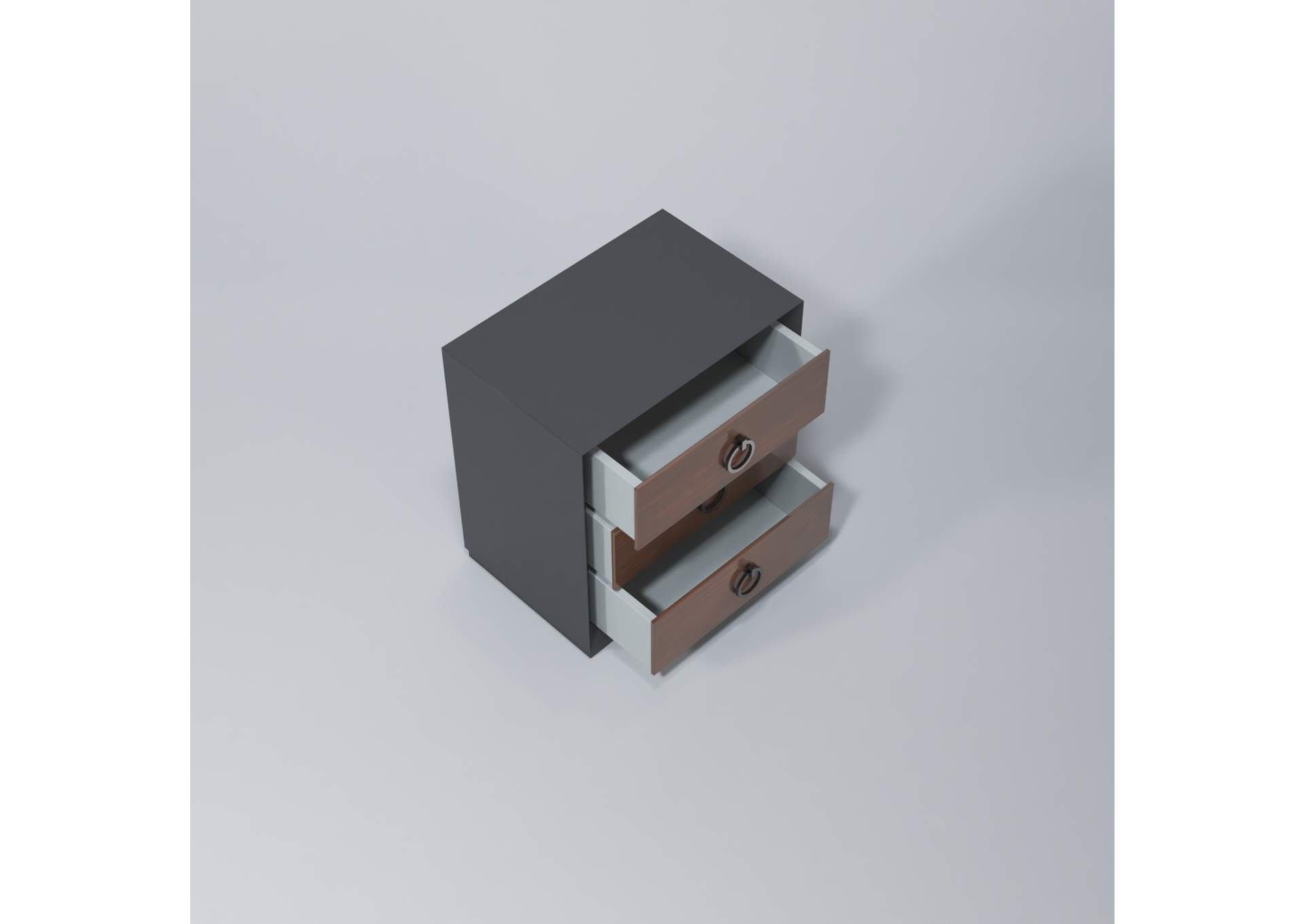Emporio Black Nightstand SET,ESF Wholesale Furniture