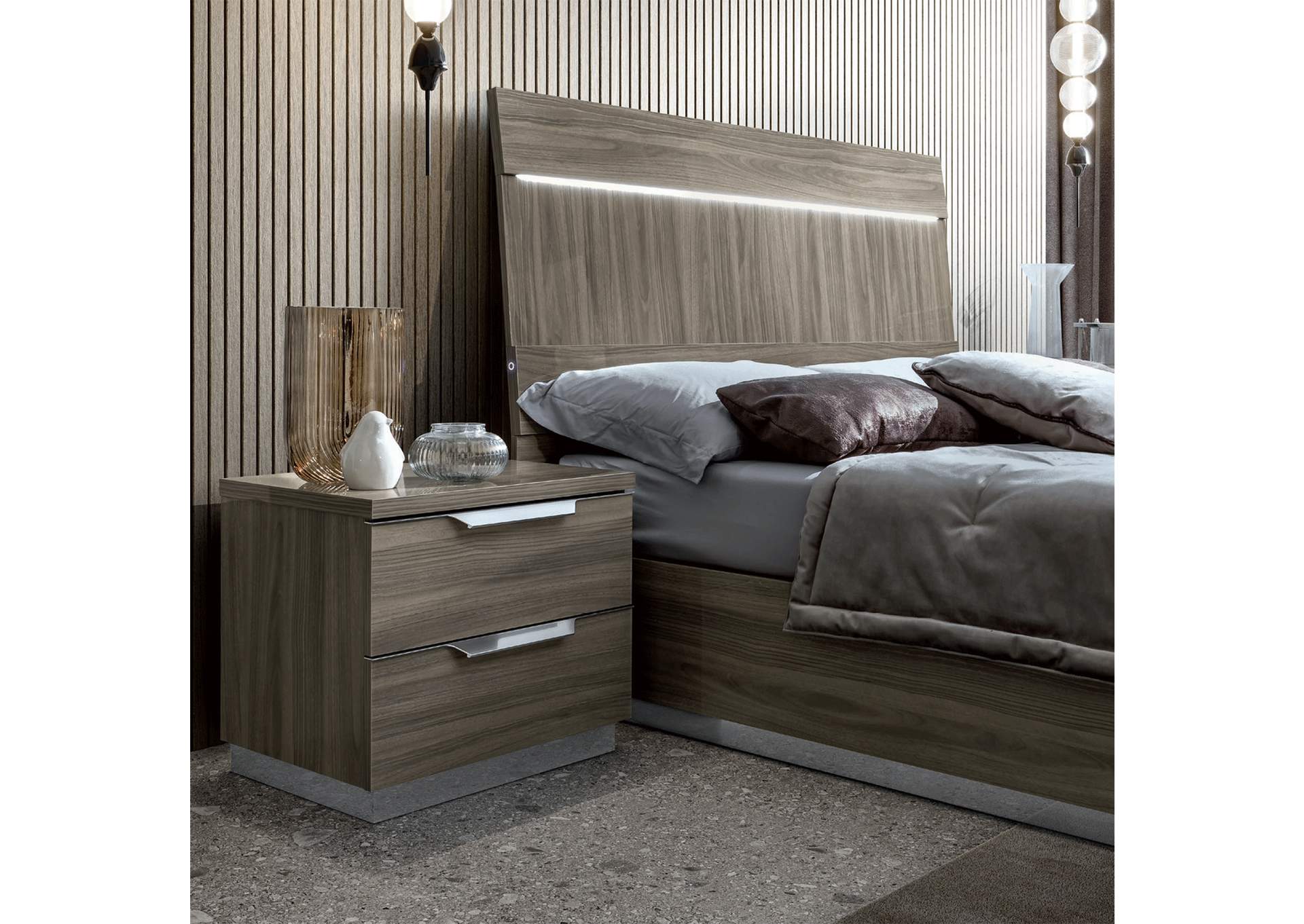 Kroma Nightstand Grey SET,ESF Wholesale Furniture