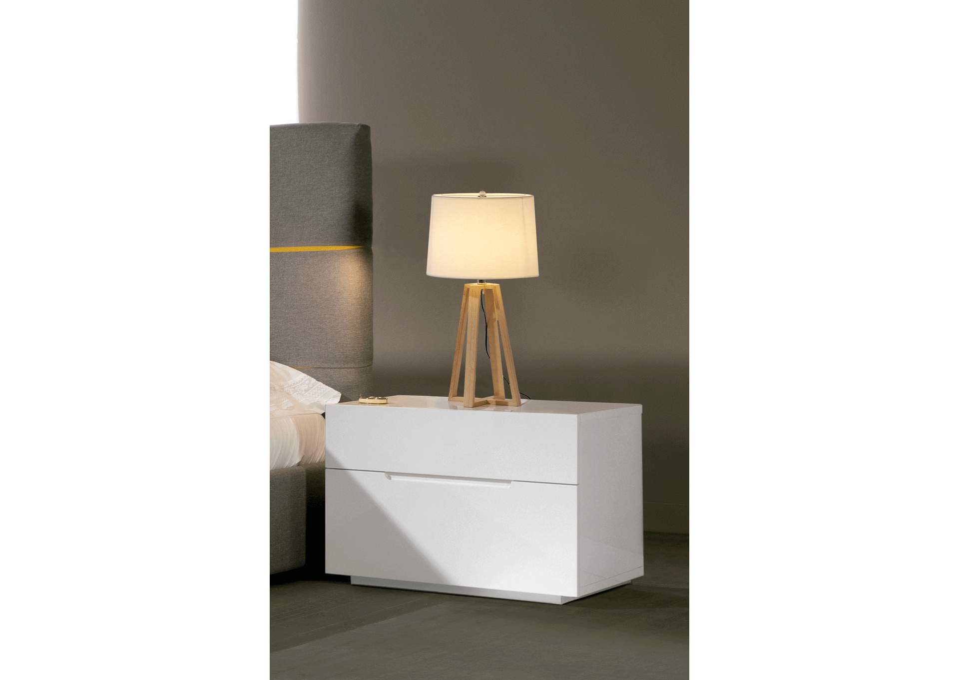 M 100 Nightstand White SET,ESF Wholesale Furniture