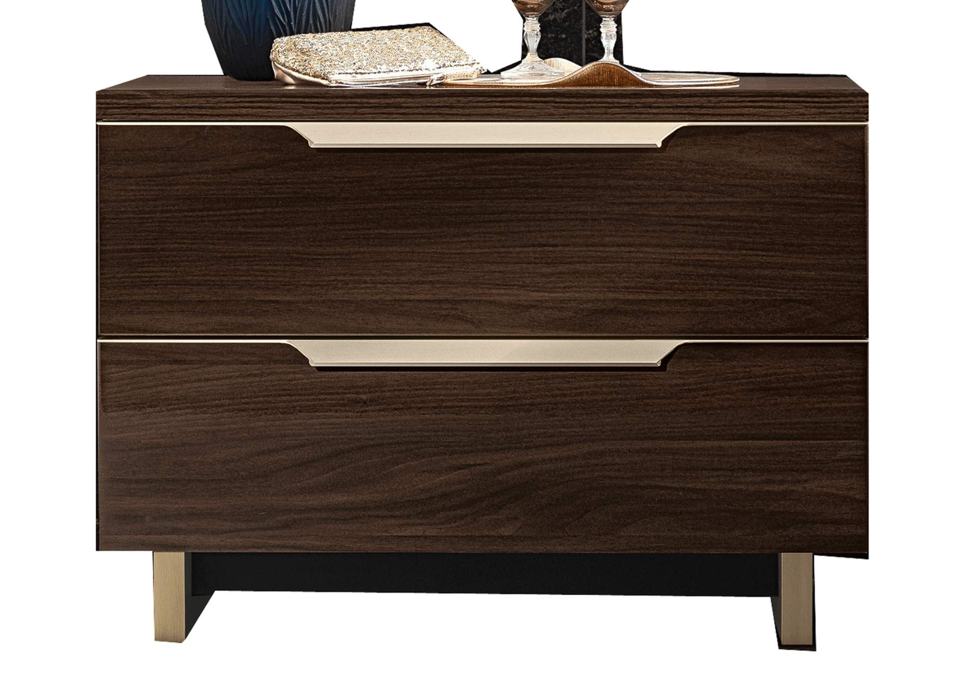 Smart Nightstand Walnut SET,ESF Wholesale Furniture