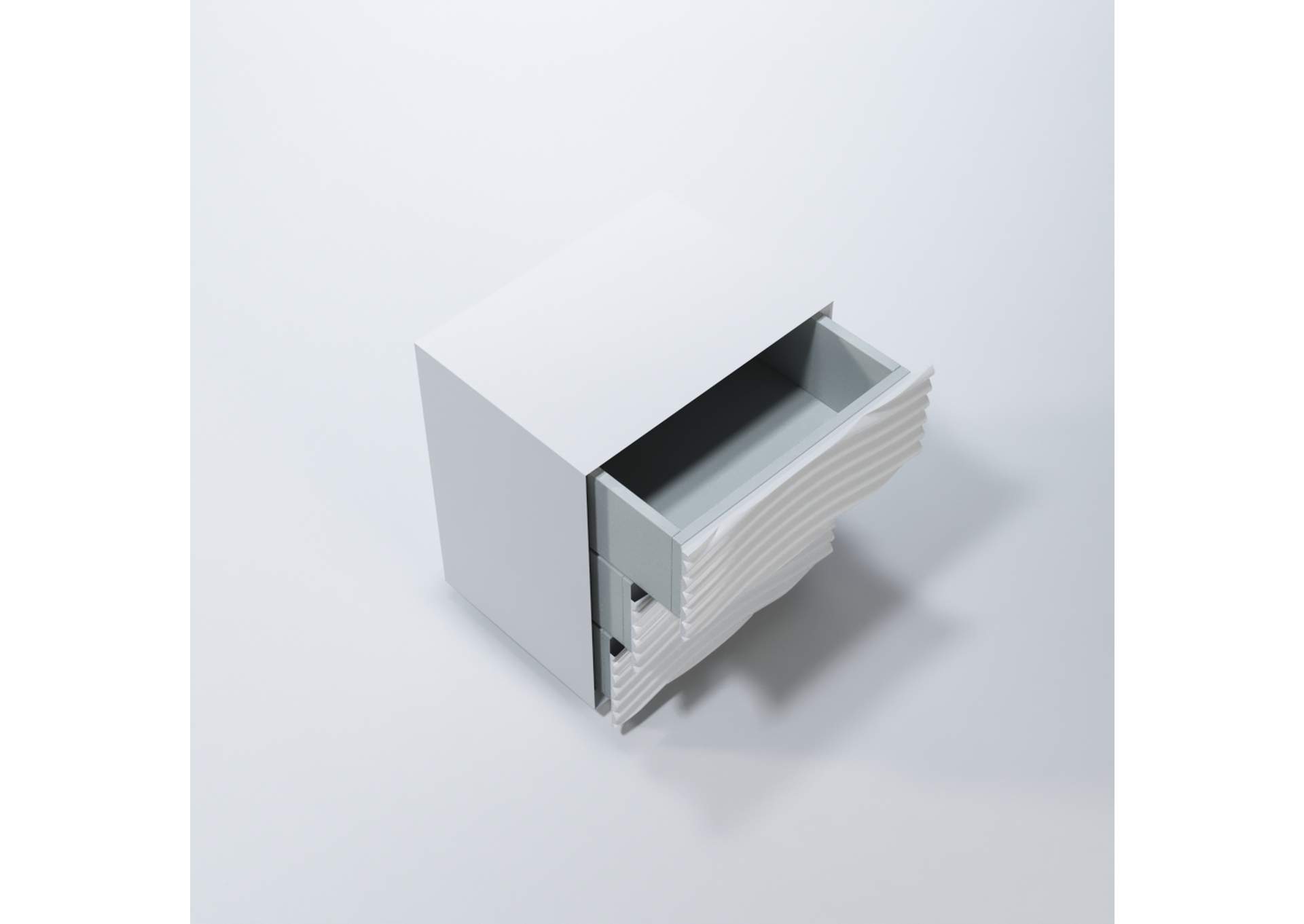 Wave Nightstand White SET,ESF Wholesale Furniture