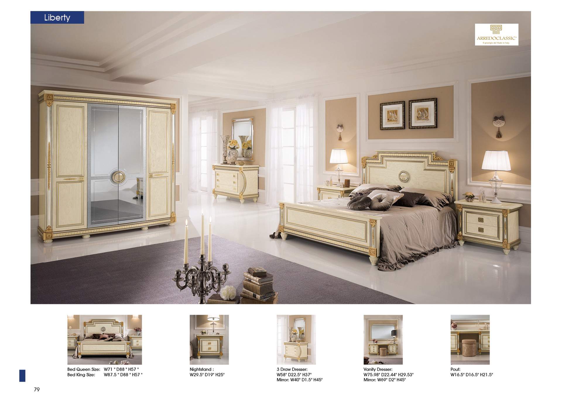 Liberty Queen Bed,ESF Wholesale Furniture