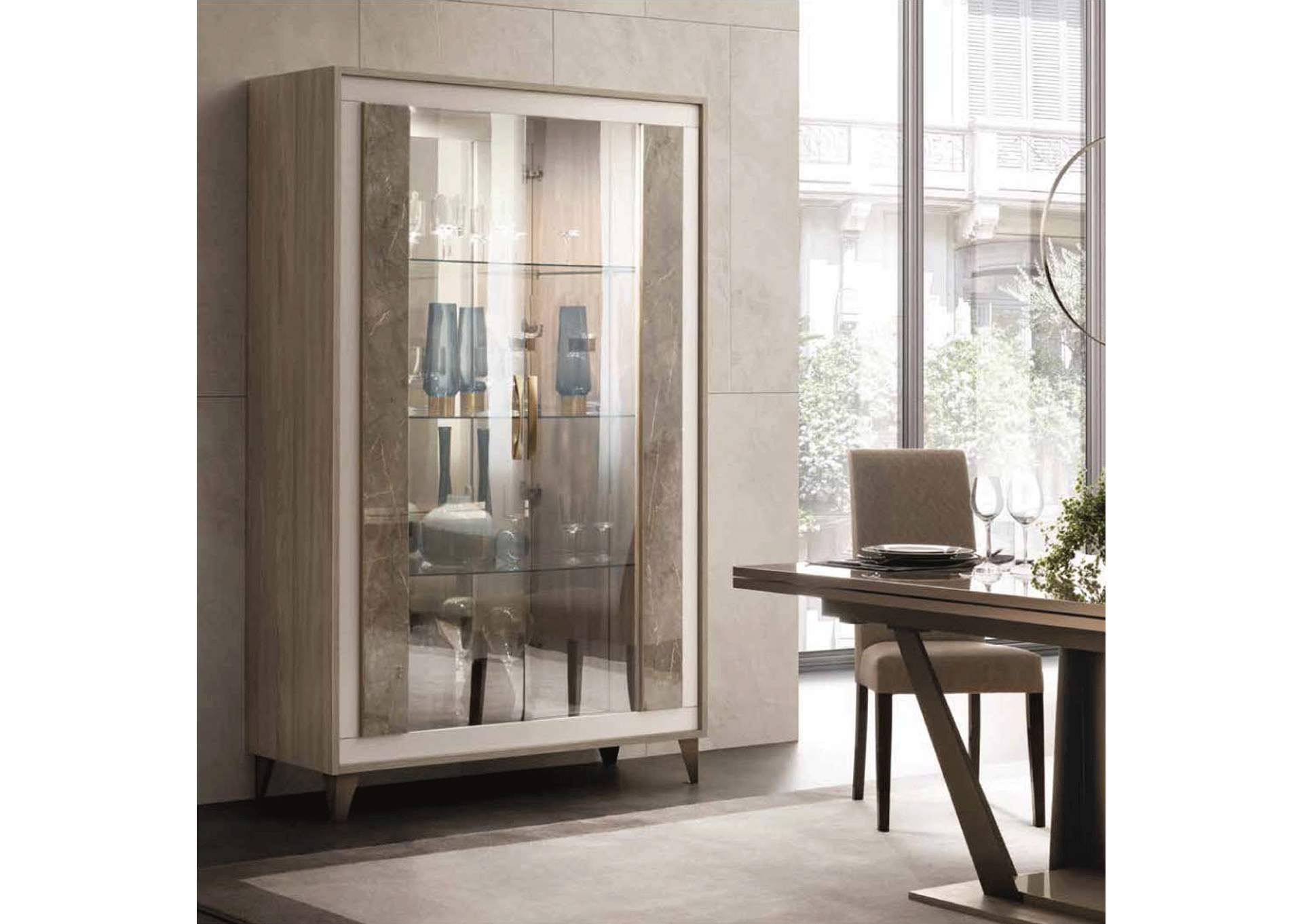 2-door Glass Cabinet,ESF Wholesale Furniture