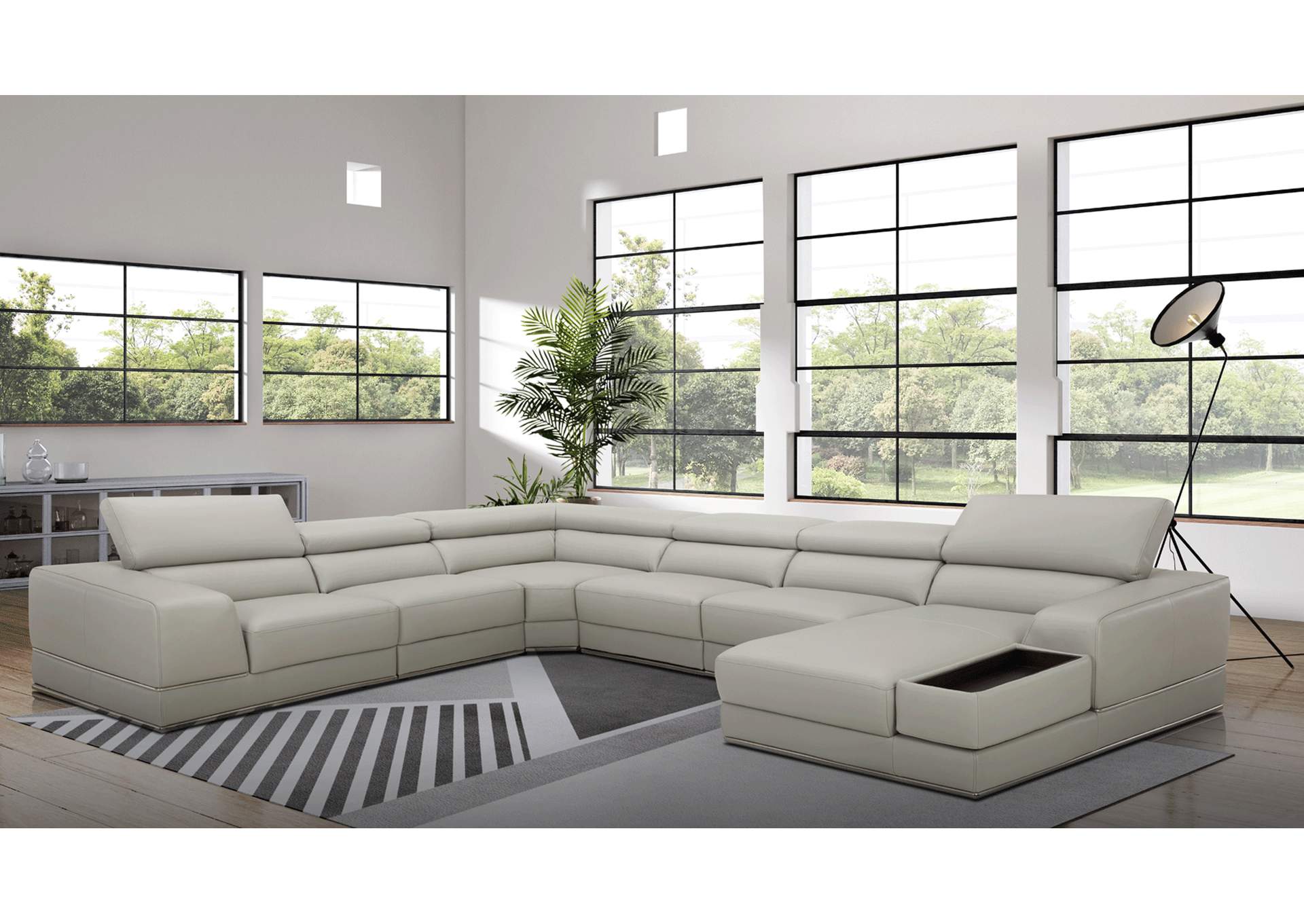 1576 Sectional Right By Kuka SET,ESF Wholesale Furniture