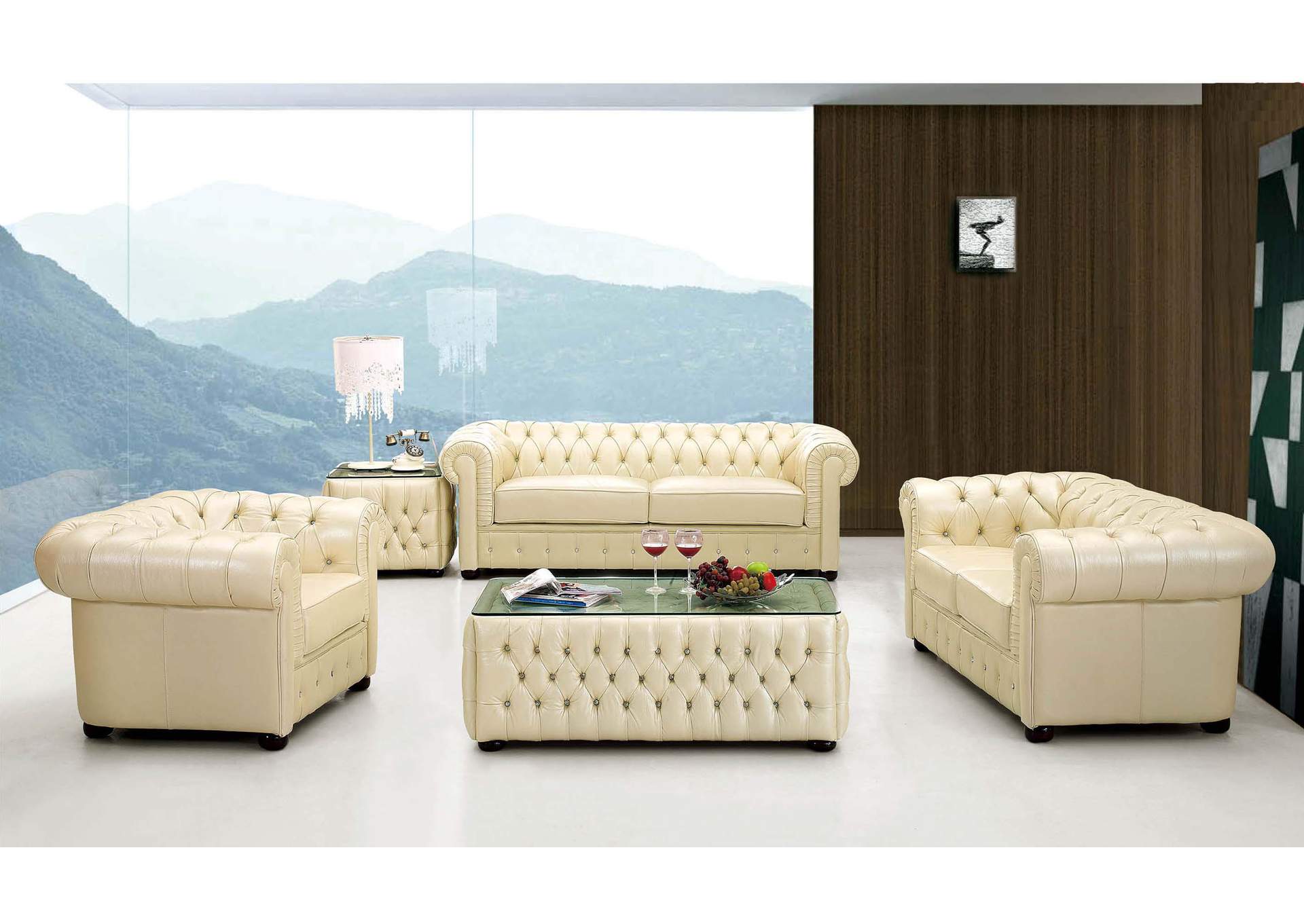 258 Full Leather SET,ESF Wholesale Furniture