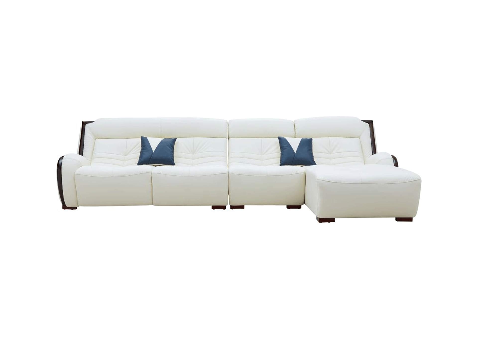 White, Special Order Colors, Brown/Wenge/Walnut 6028 Sectional Right Facing,ESF Wholesale Furniture