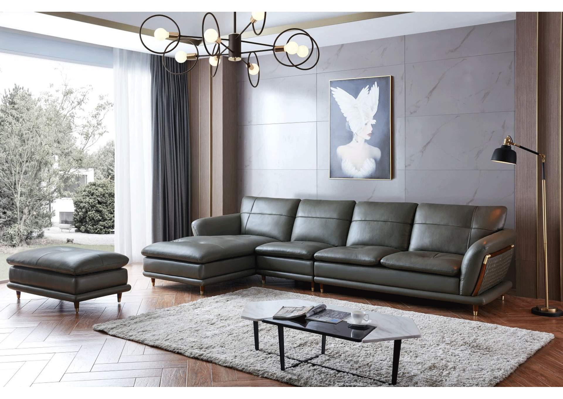 9180 Sectional Left,ESF Wholesale Furniture