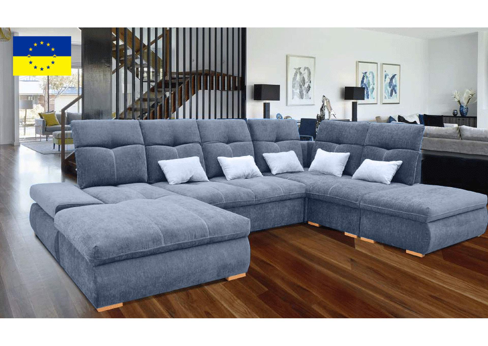 Opera Sectional Left with Bed And Storage SET,ESF Wholesale Furniture