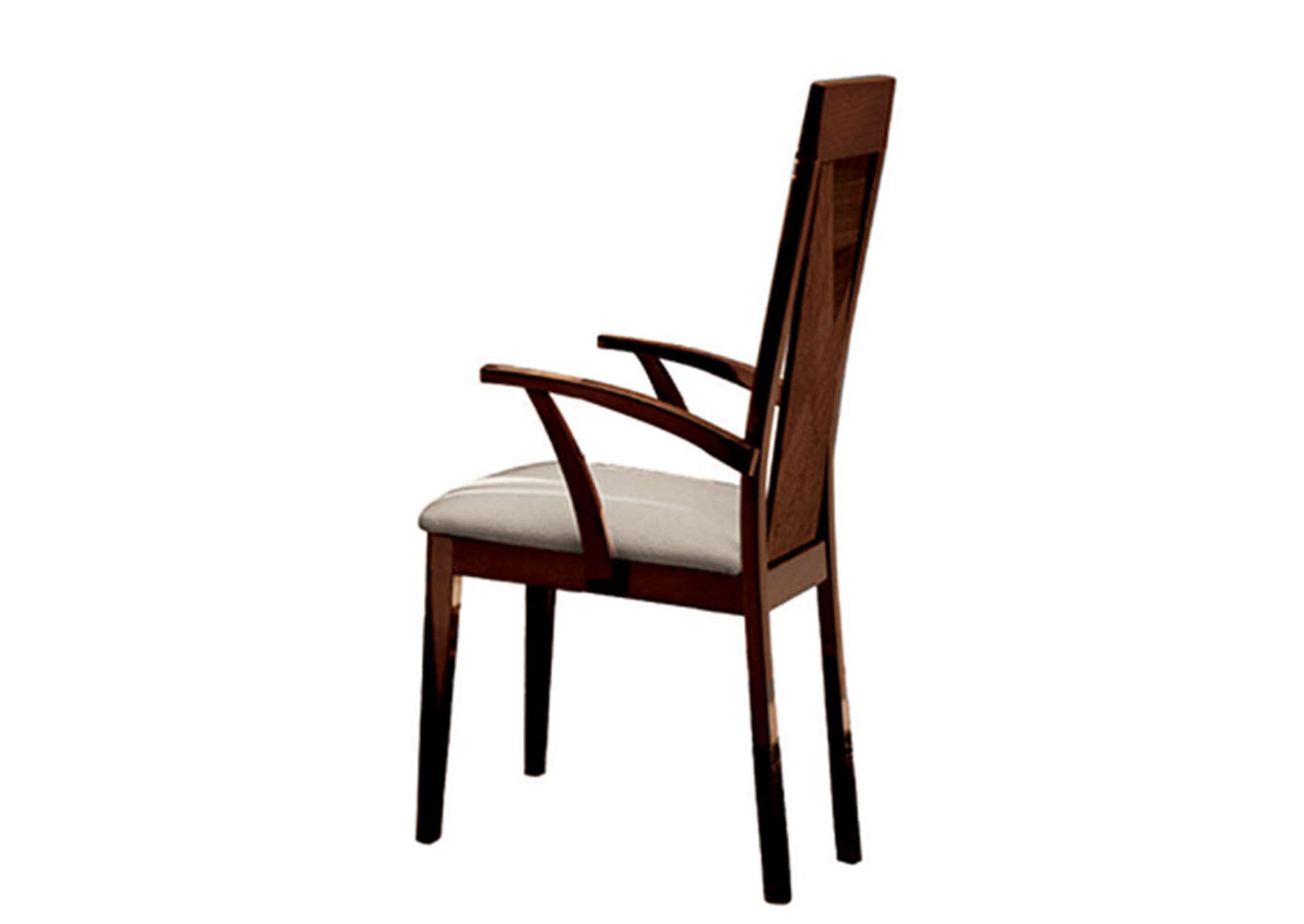 Capri Walnut Arm Dining Chair [Set of 2],ESF Wholesale Furniture