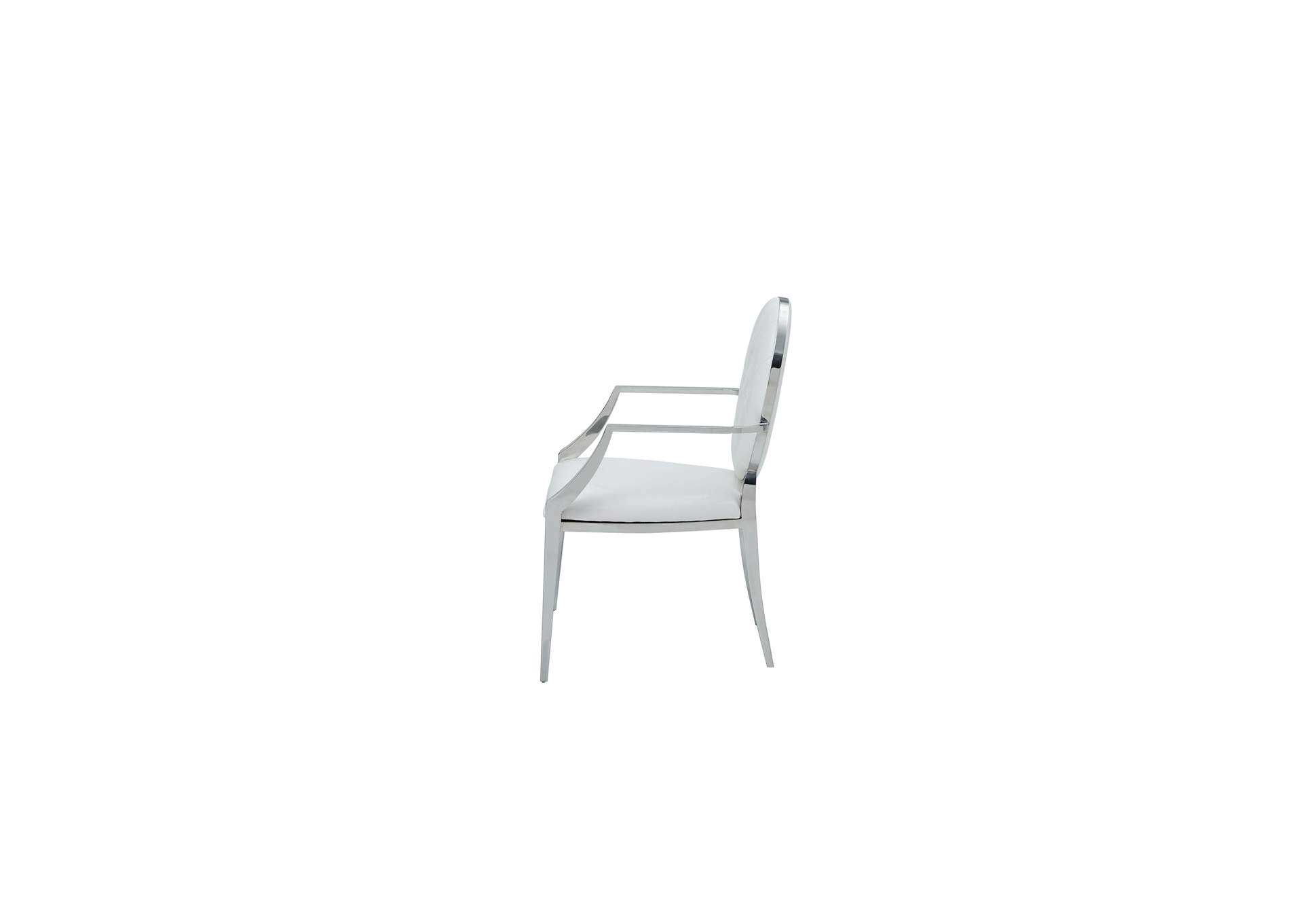 110 Dining Arm Chair White,ESF Wholesale Furniture