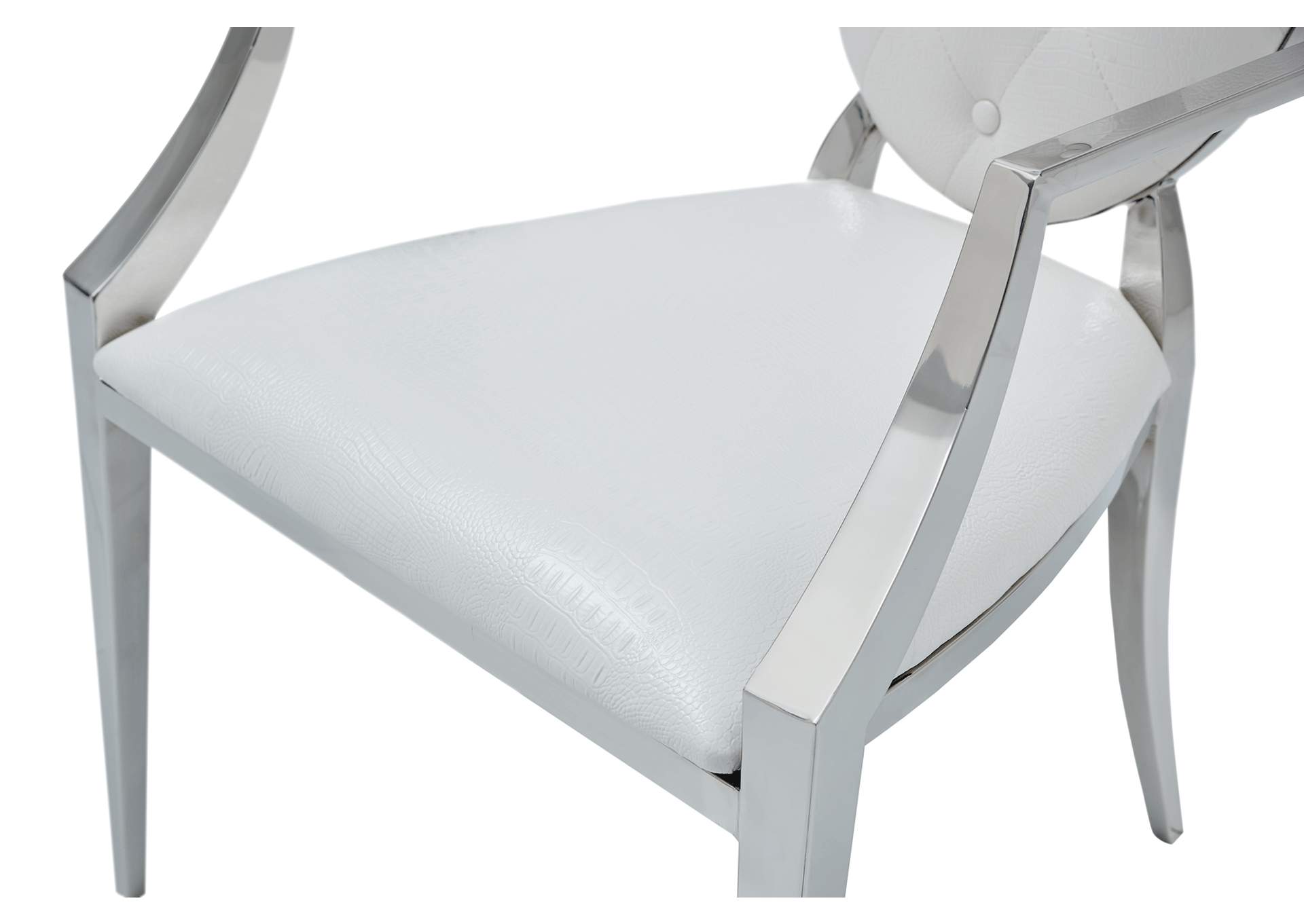 110 Dining Arm Chair White,ESF Wholesale Furniture