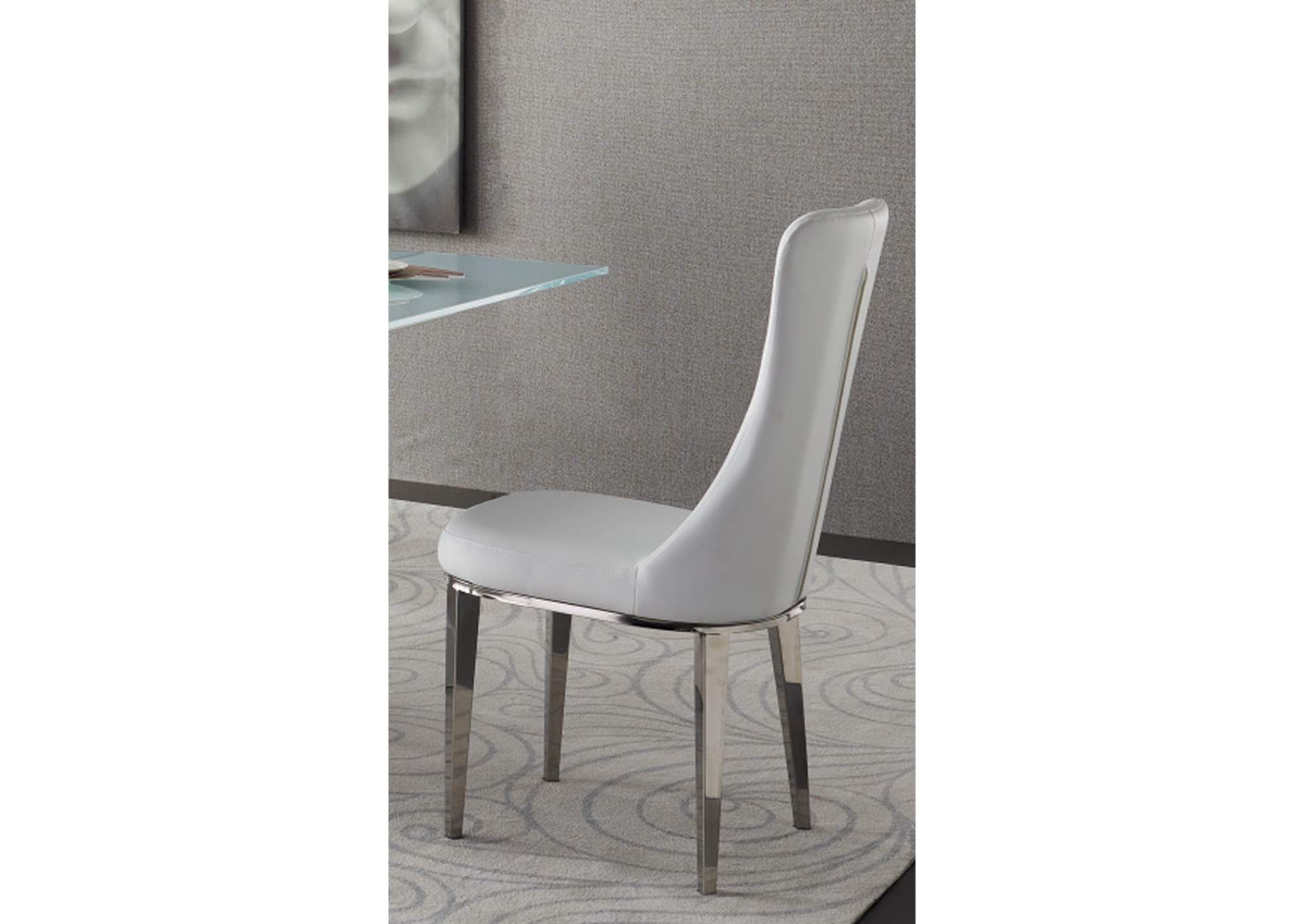 6138 Solid White (no Pattern) Chair SET,ESF Wholesale Furniture