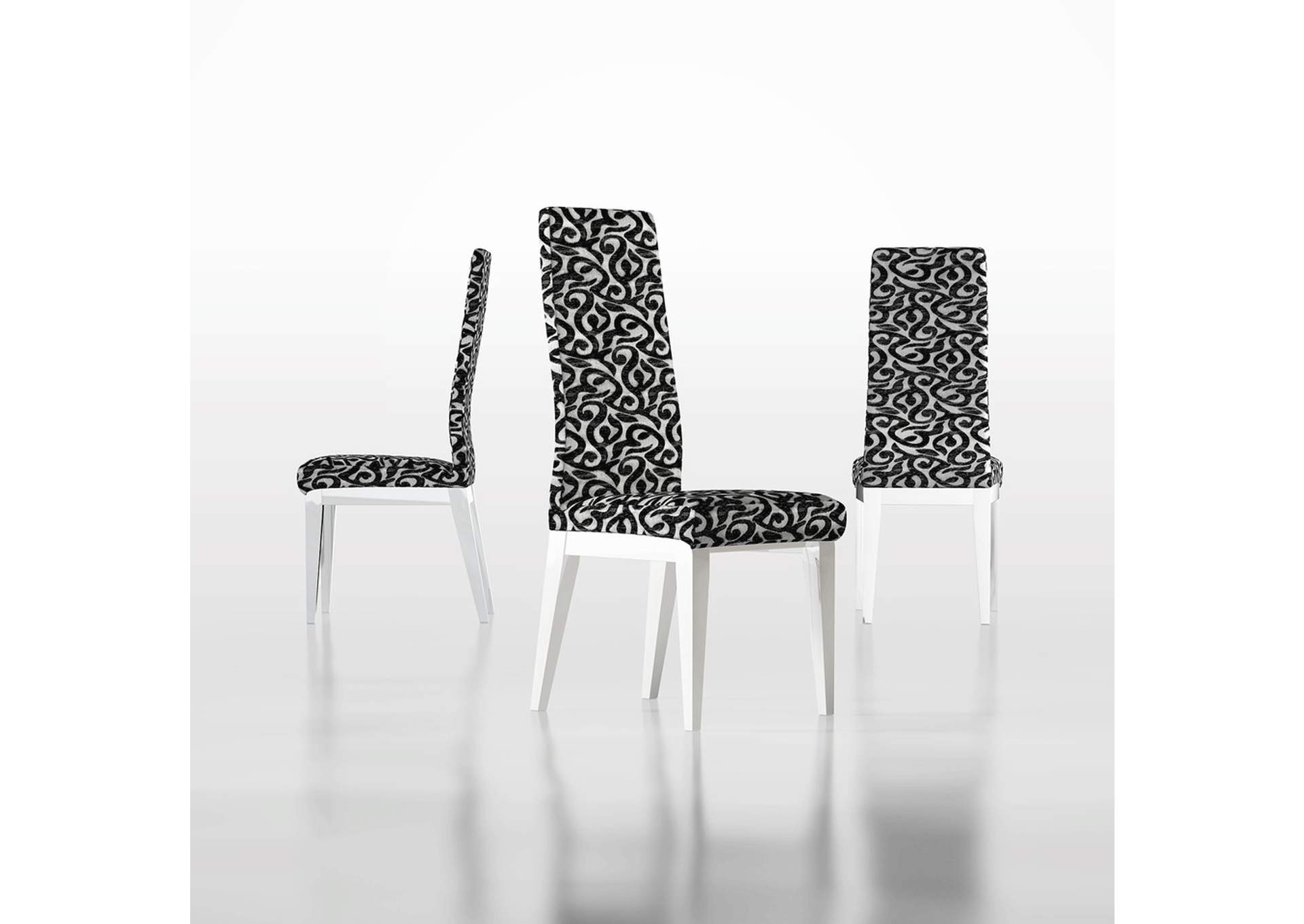 Black, White Cordoba Side Chair,ESF Wholesale Furniture