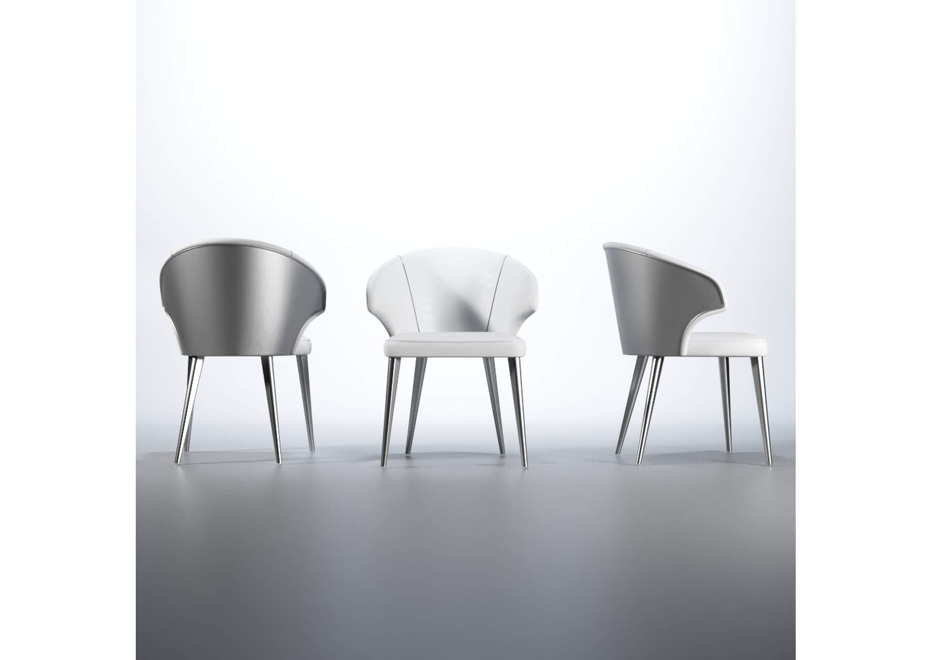 Wave Chair White SET,ESF Wholesale Furniture