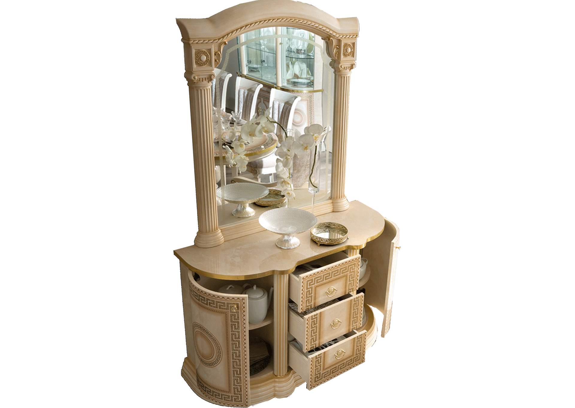 Aida 2 Door Buffet Ivory SET,ESF Wholesale Furniture