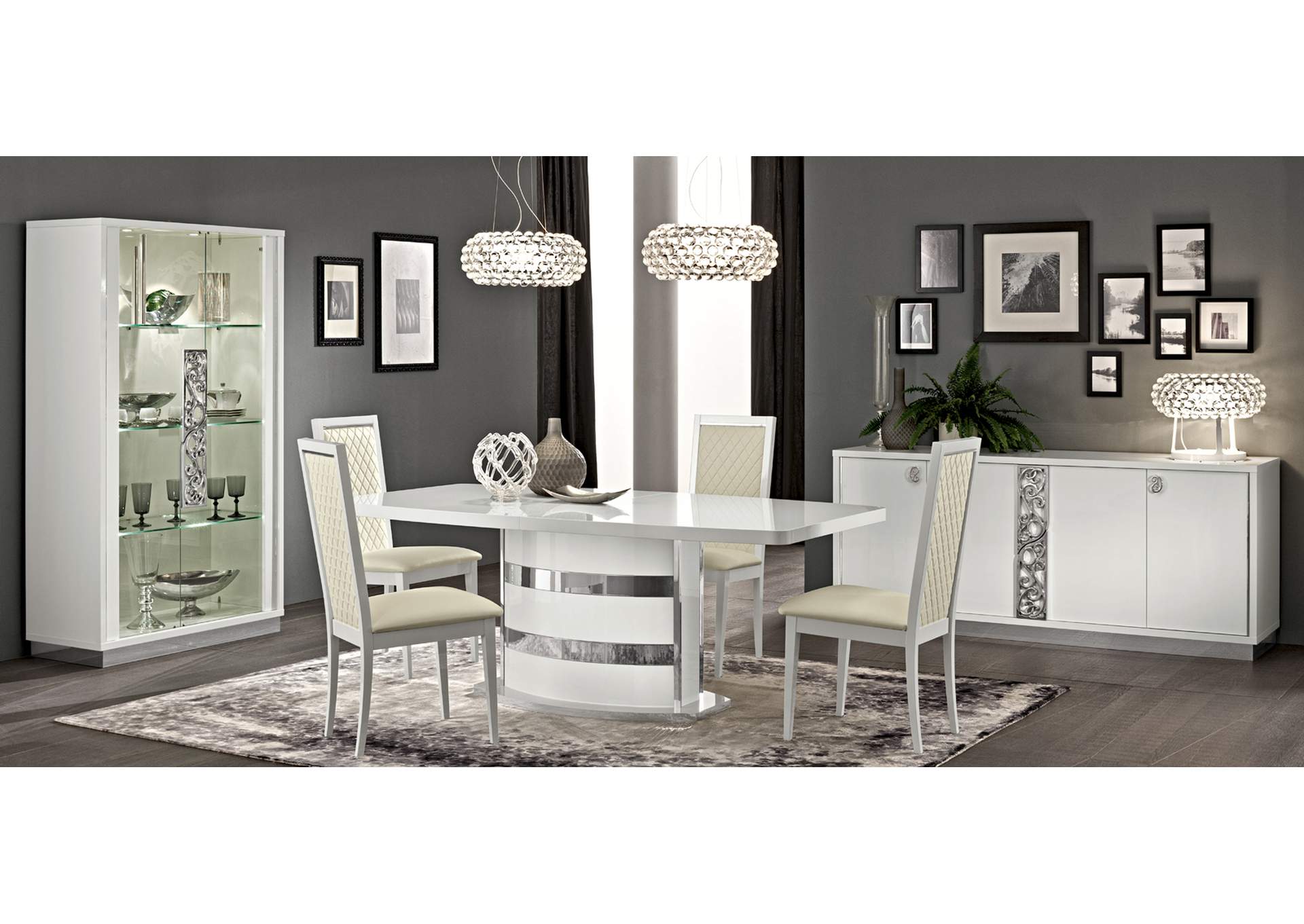 Roma 4-door Buffet White,ESF Wholesale Furniture