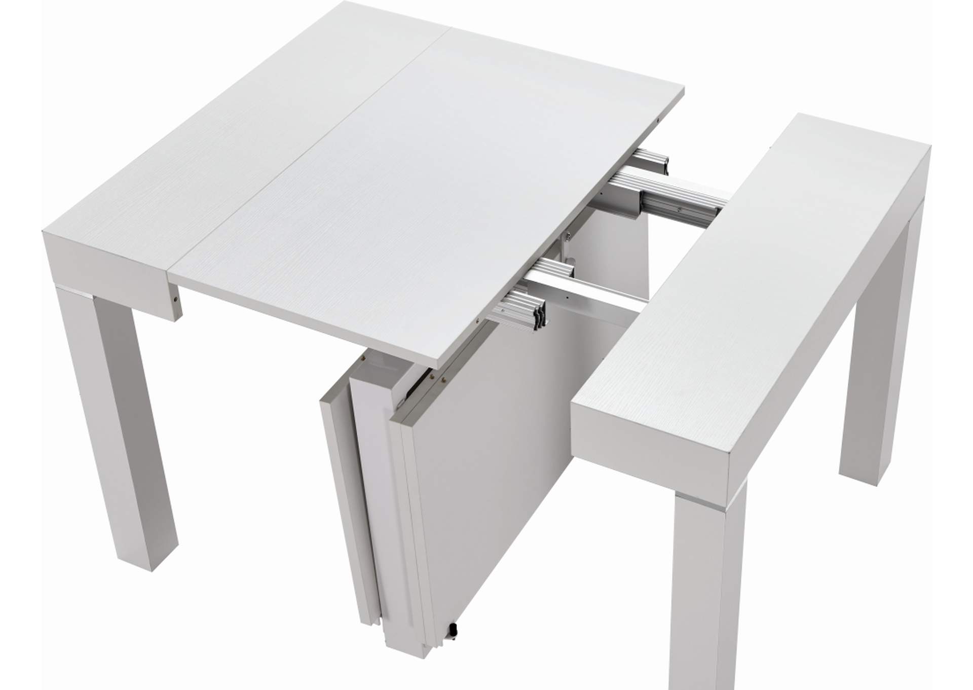 White 2241 Console/Dining Table,ESF Wholesale Furniture