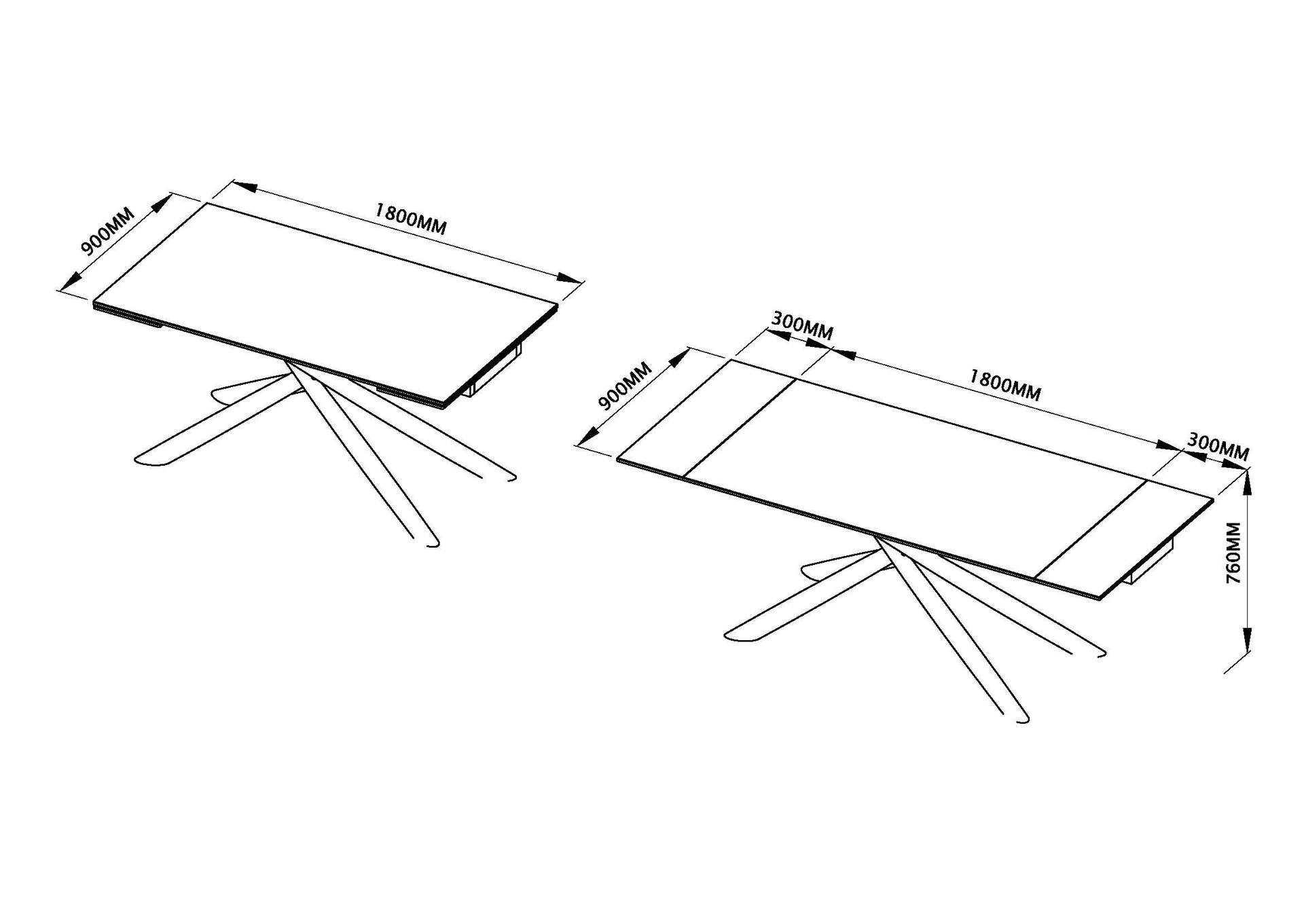 9063 Dining Table with 1313 Chairs SET,ESF Wholesale Furniture