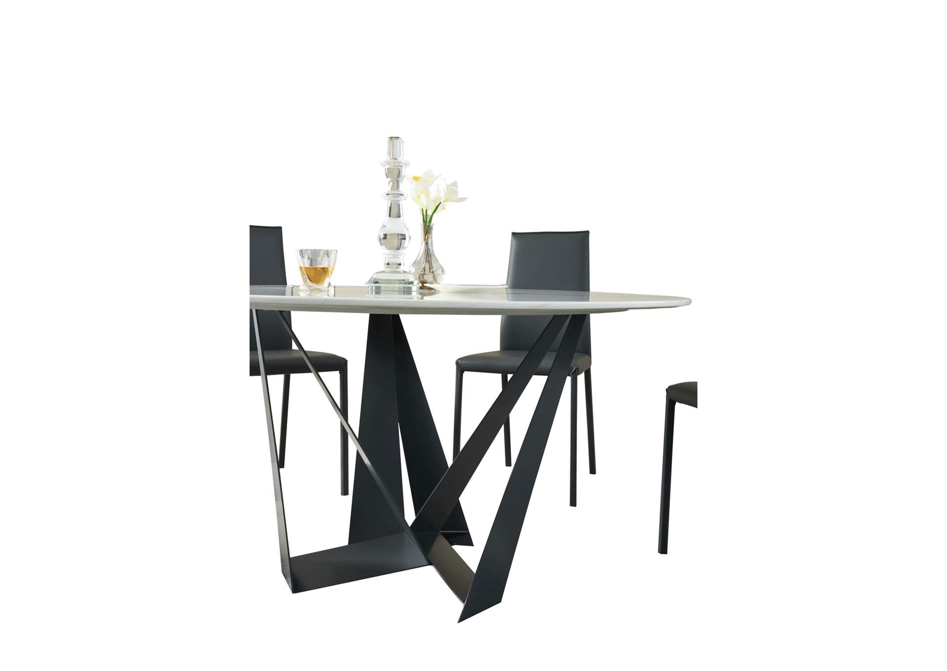 102 Marble Dining Table with 196 Chair SET,ESF Wholesale Furniture