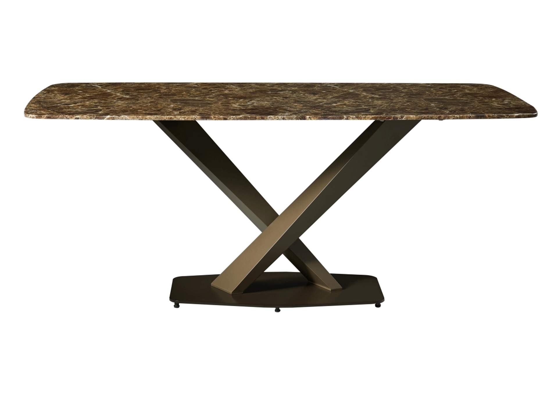 Grey/Silver, Yellow/Gold, Marble  311 Dining Table Fixed,ESF Wholesale Furniture