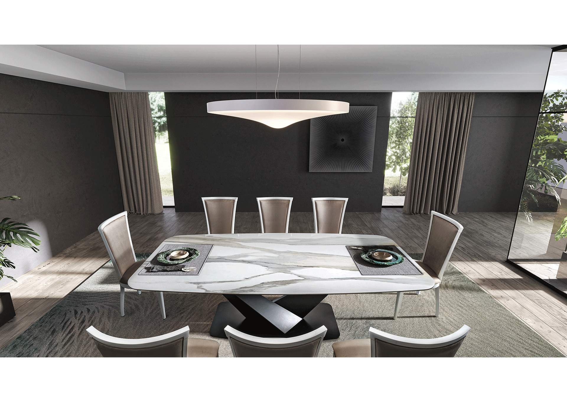 Elite White Dining Table SET,ESF Wholesale Furniture