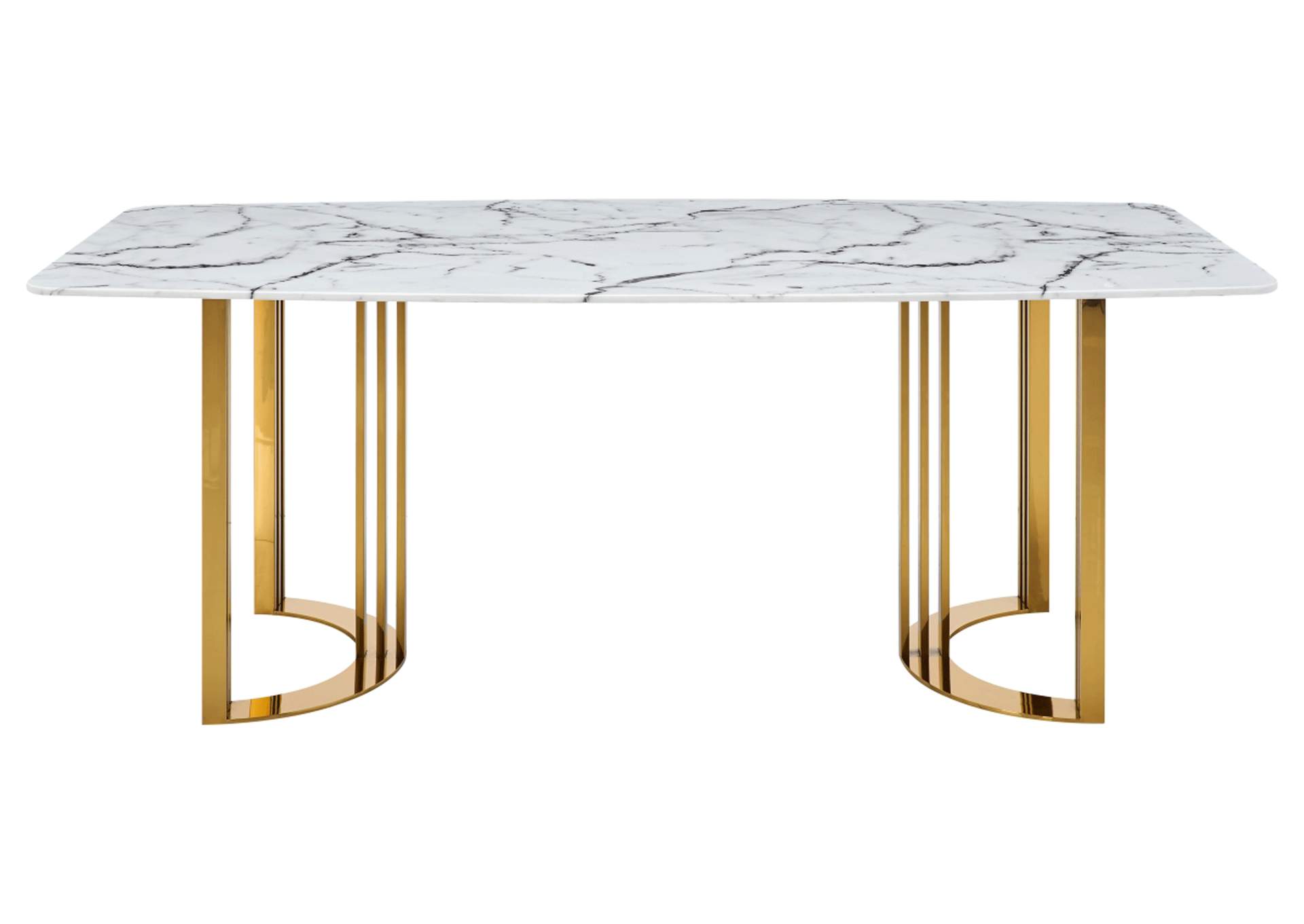 131 Dining Table Gold,ESF Wholesale Furniture